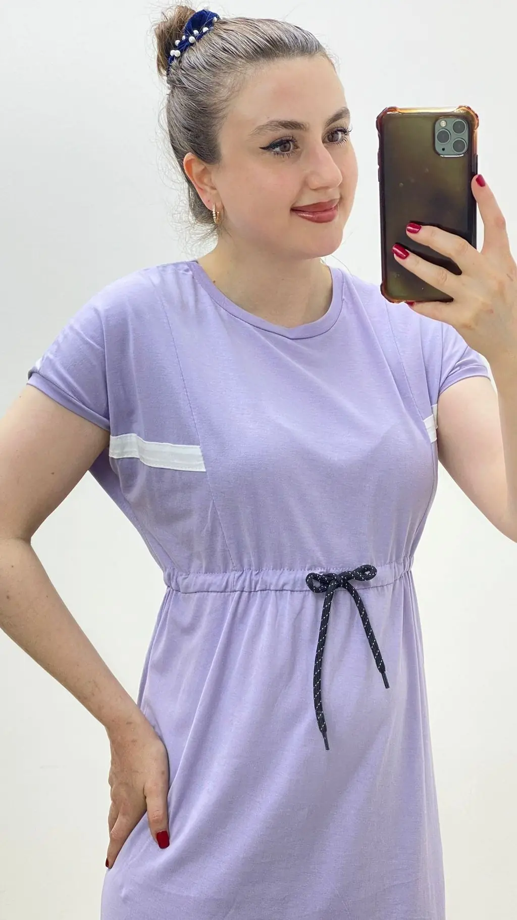 Bağcıklı Spor Elbise Lila · 6
