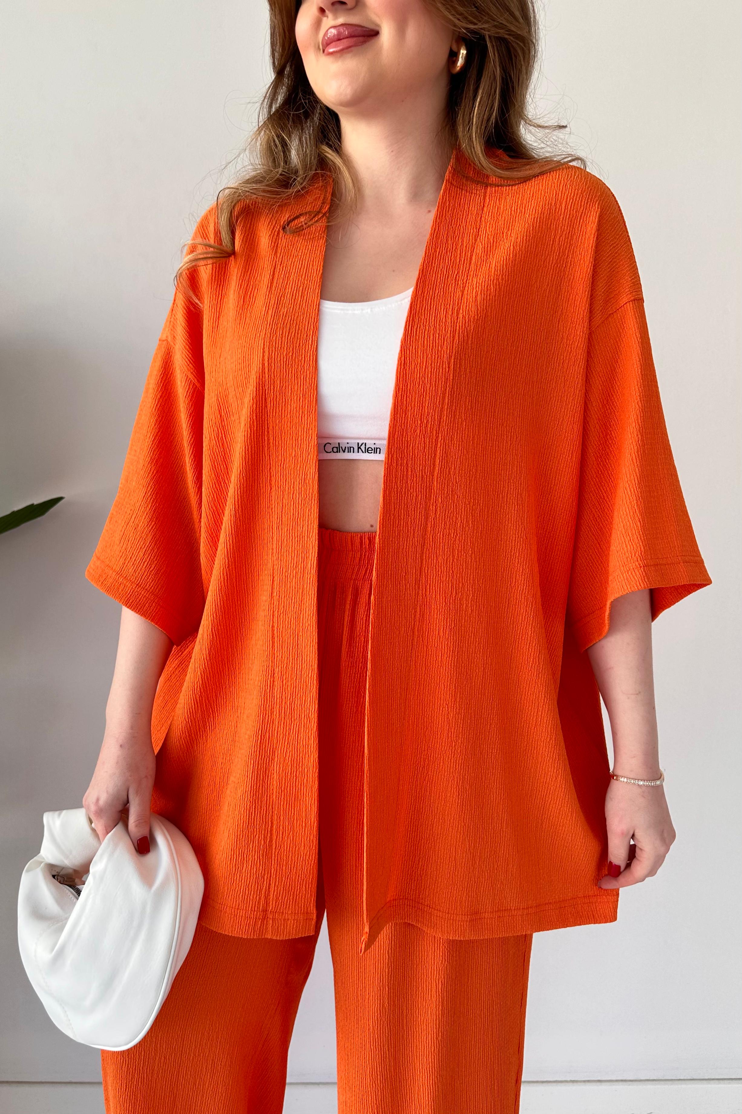 Gofre İkili Takım Turuncu