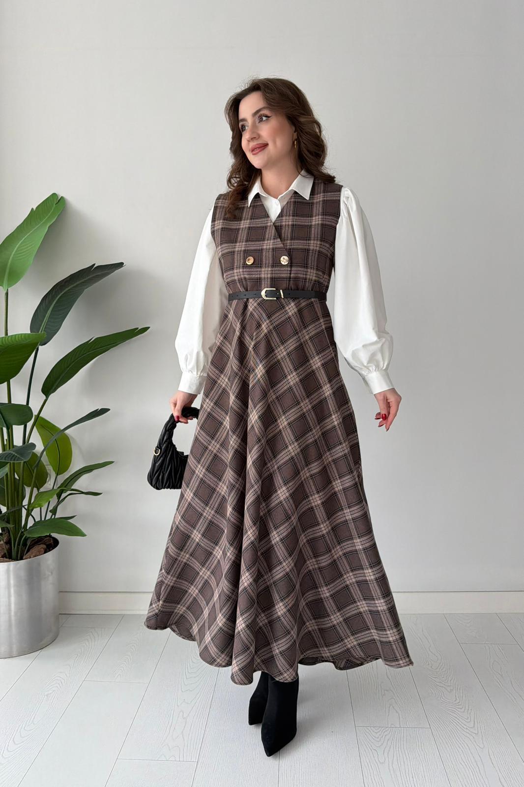 Kemerli Ekose Jile - Kahve