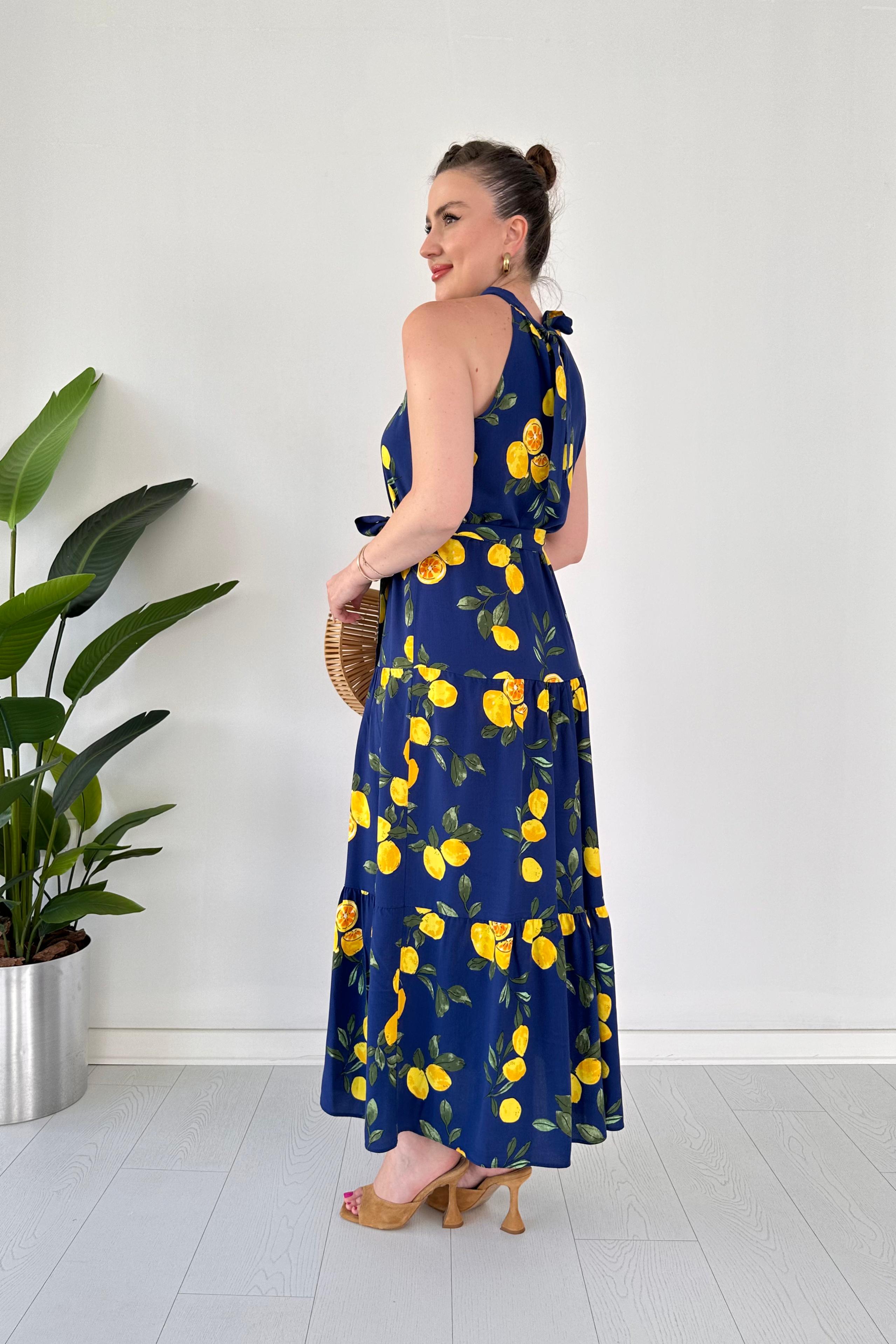 Limonçello Halter Elbise