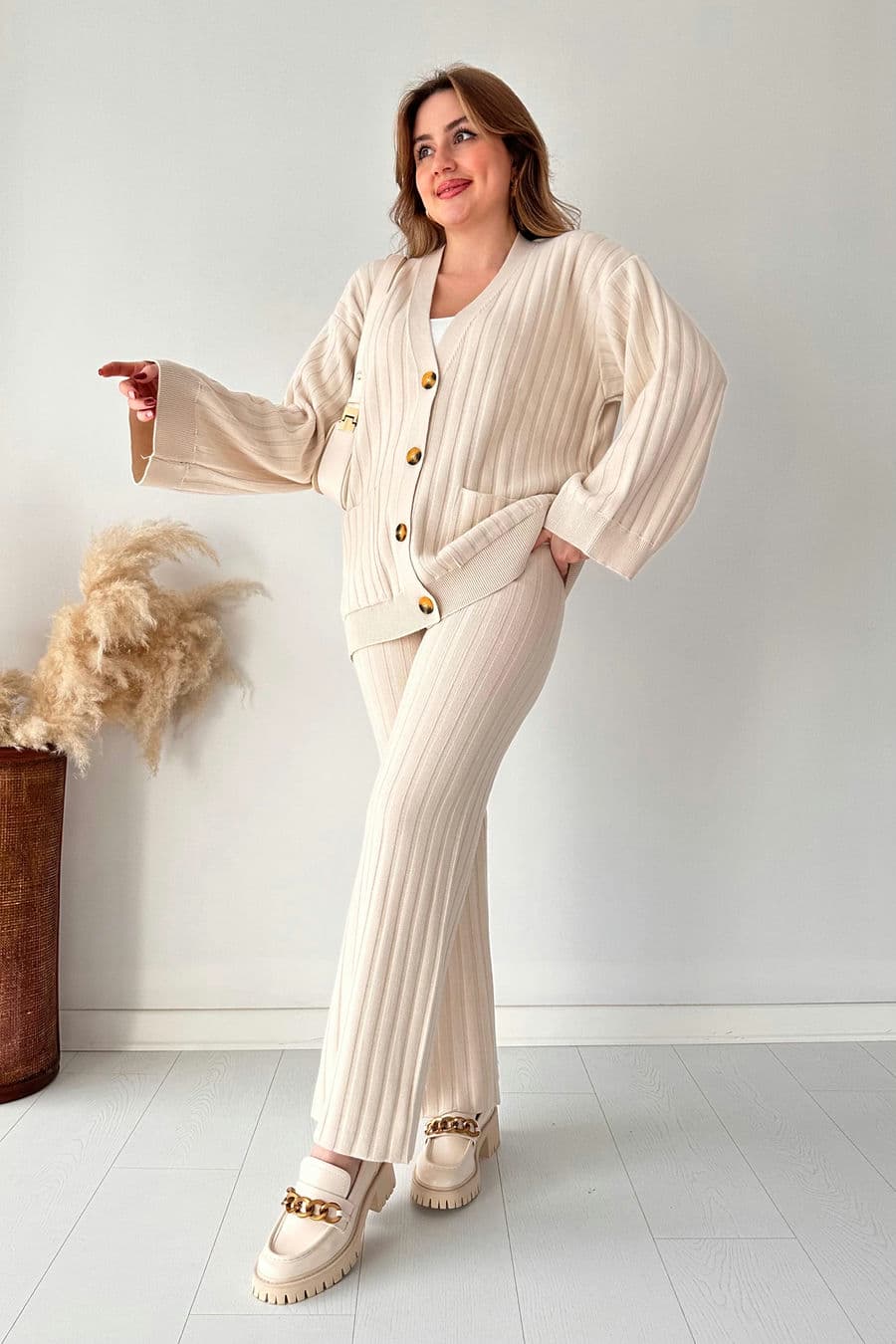 Kalın Fitilli Hırkalı Takım