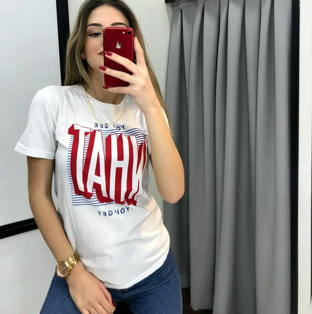 Baskılı Tshirt-Beyaz-What · 9