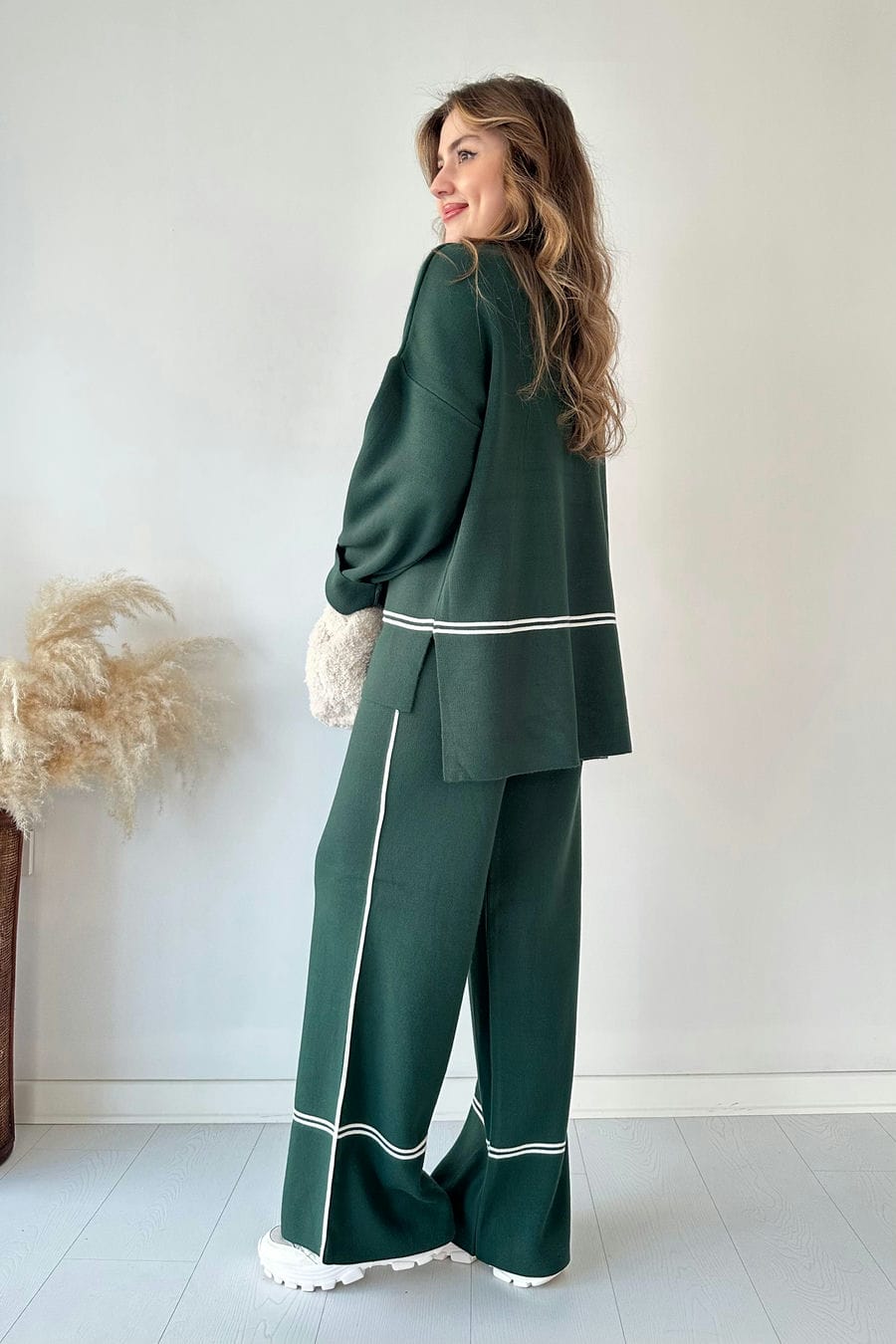 Şeritli Triko Takım