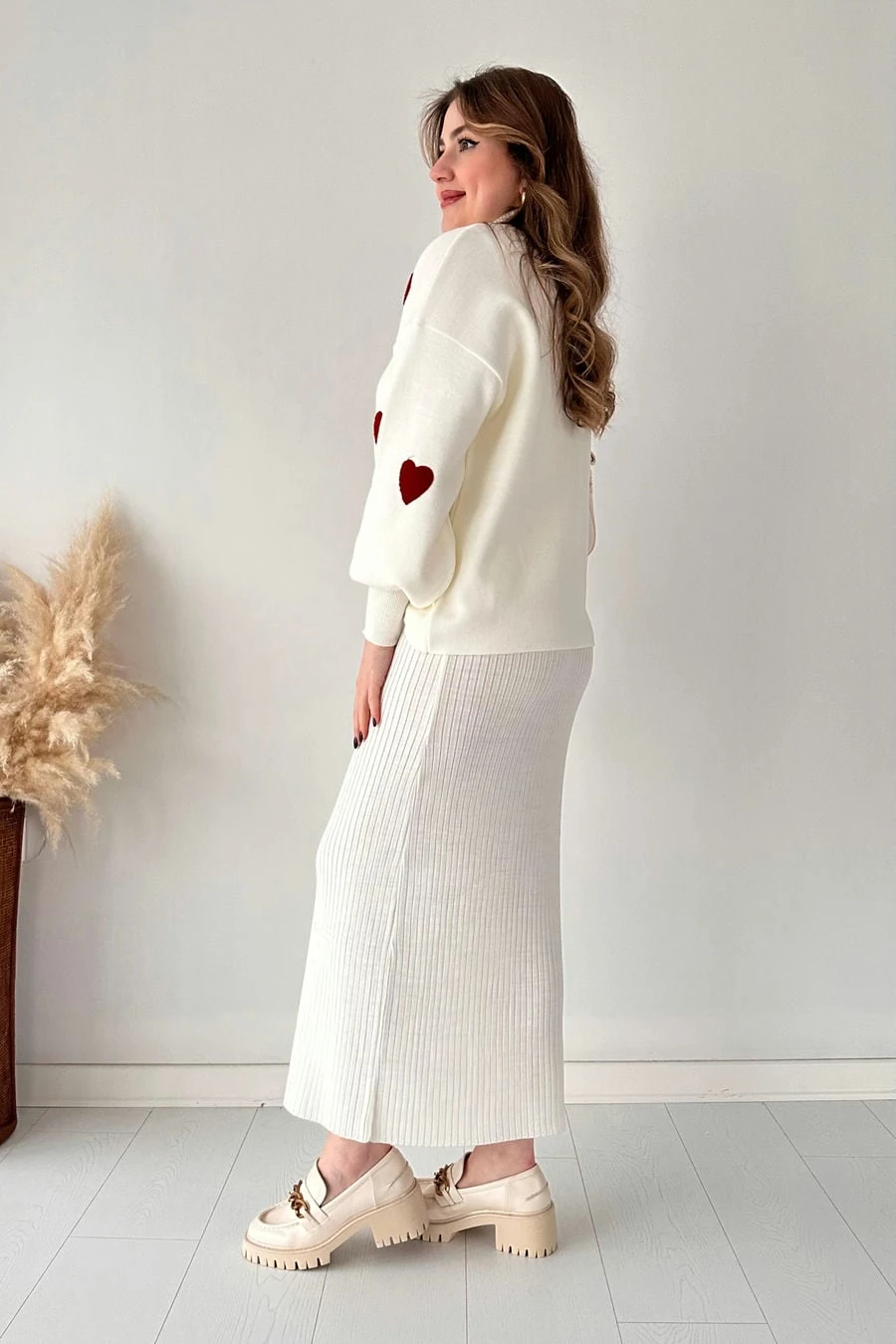 Kalp Kazak Elbise Takım