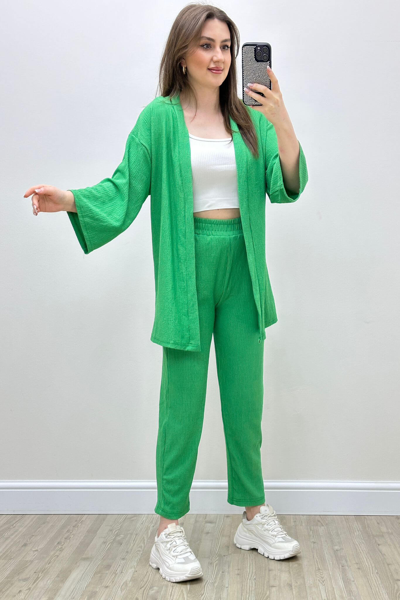 Dar Paça Gofre Takım Yeşil