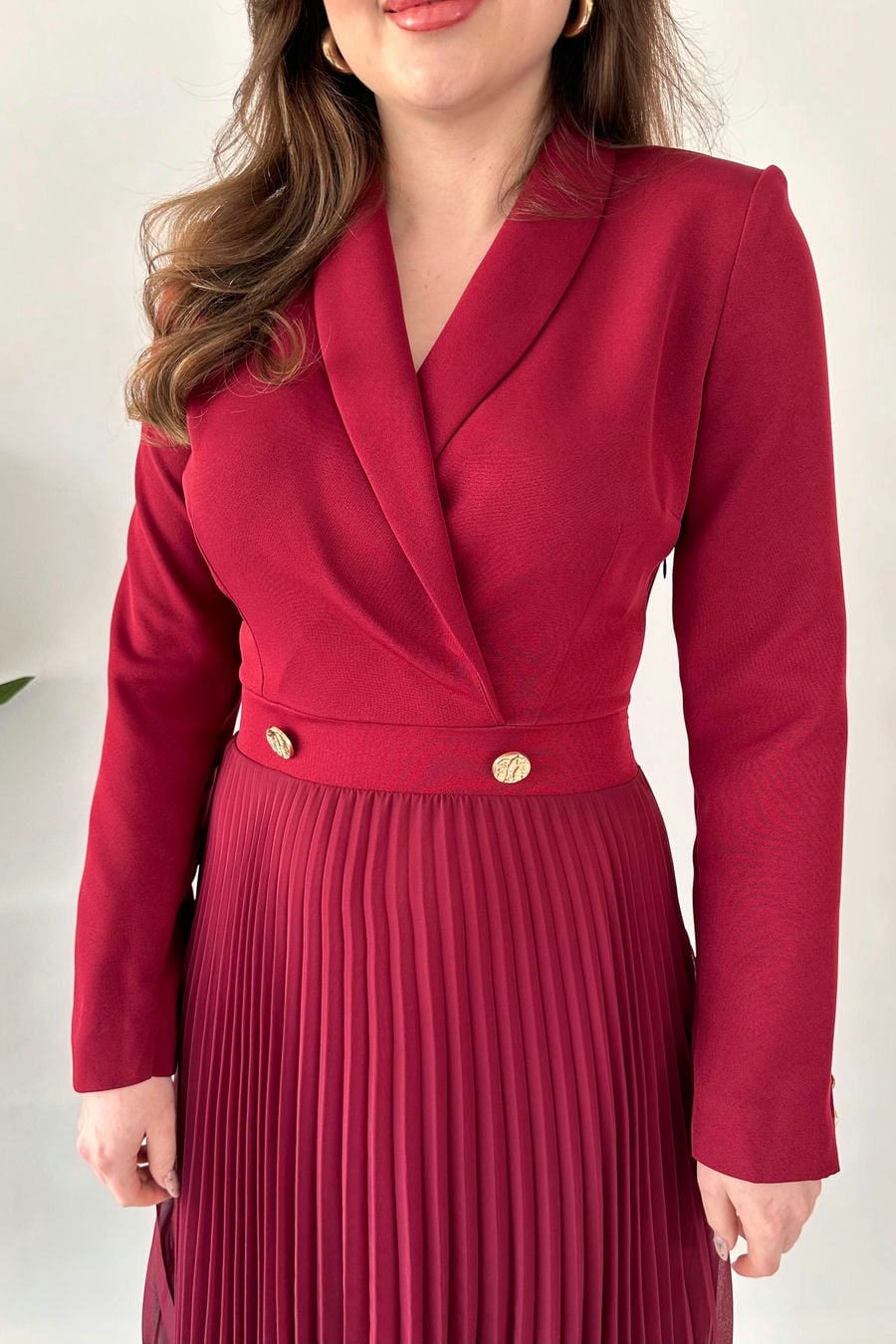 Eteği Şifon Çeket Elbise