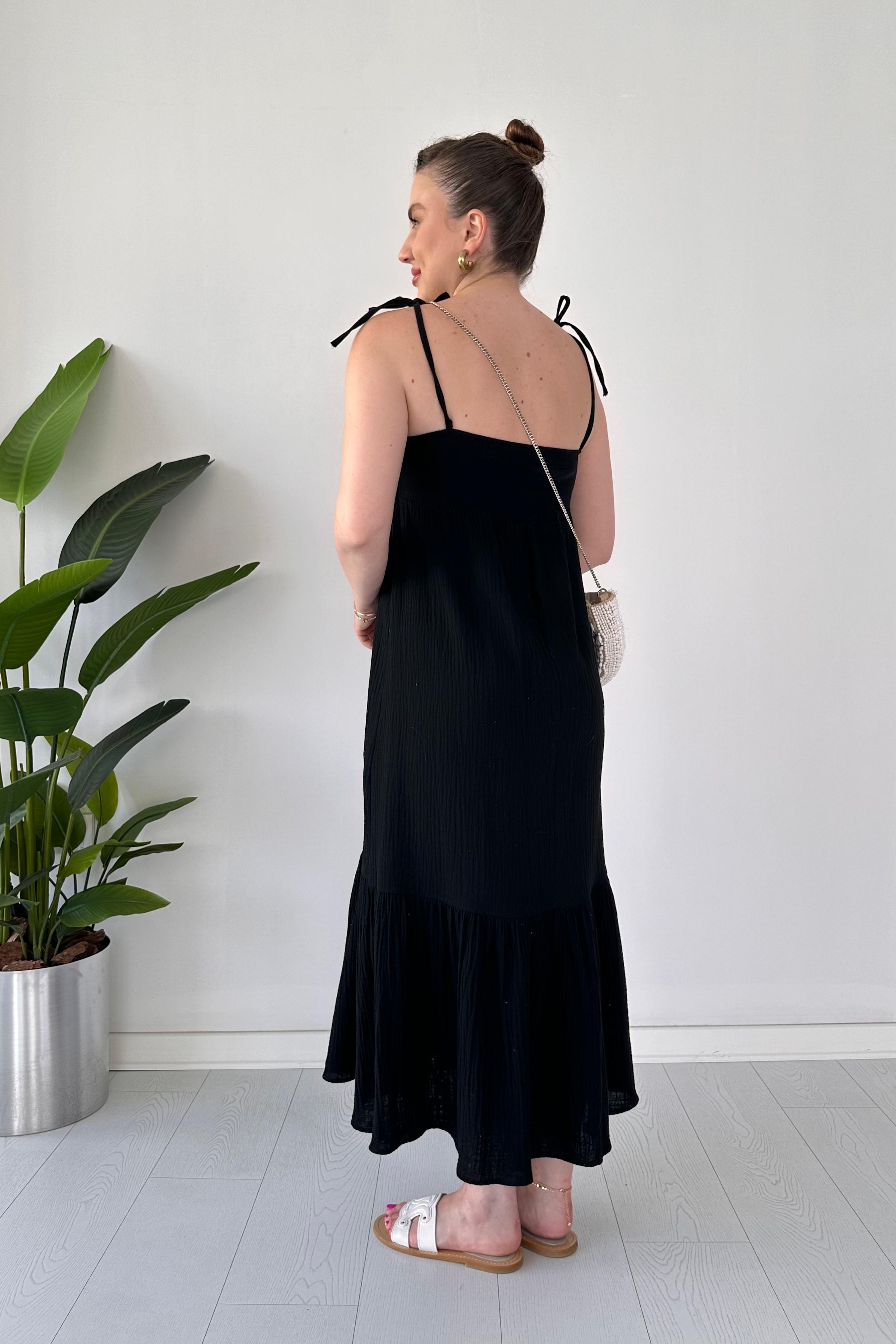 Askılı Müslin Elbise