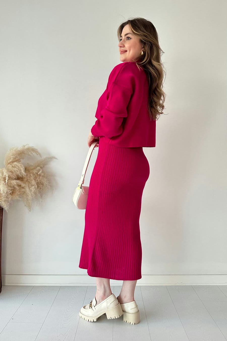 Kısa Kazaklı Triko Elbise