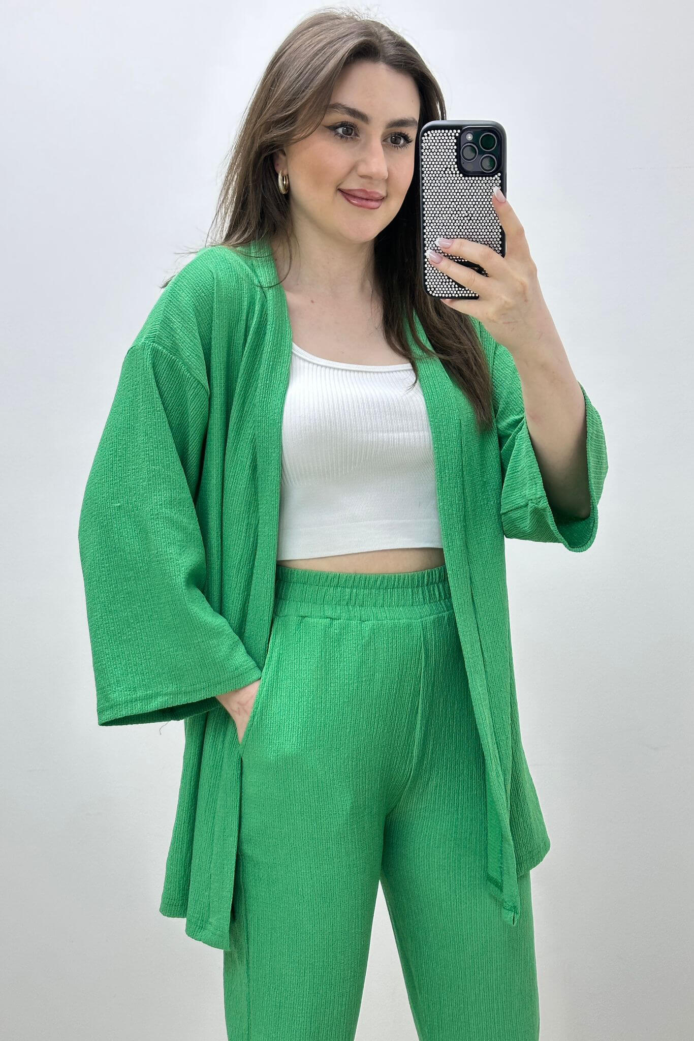 Dar Paça Gofre Takım Yeşil