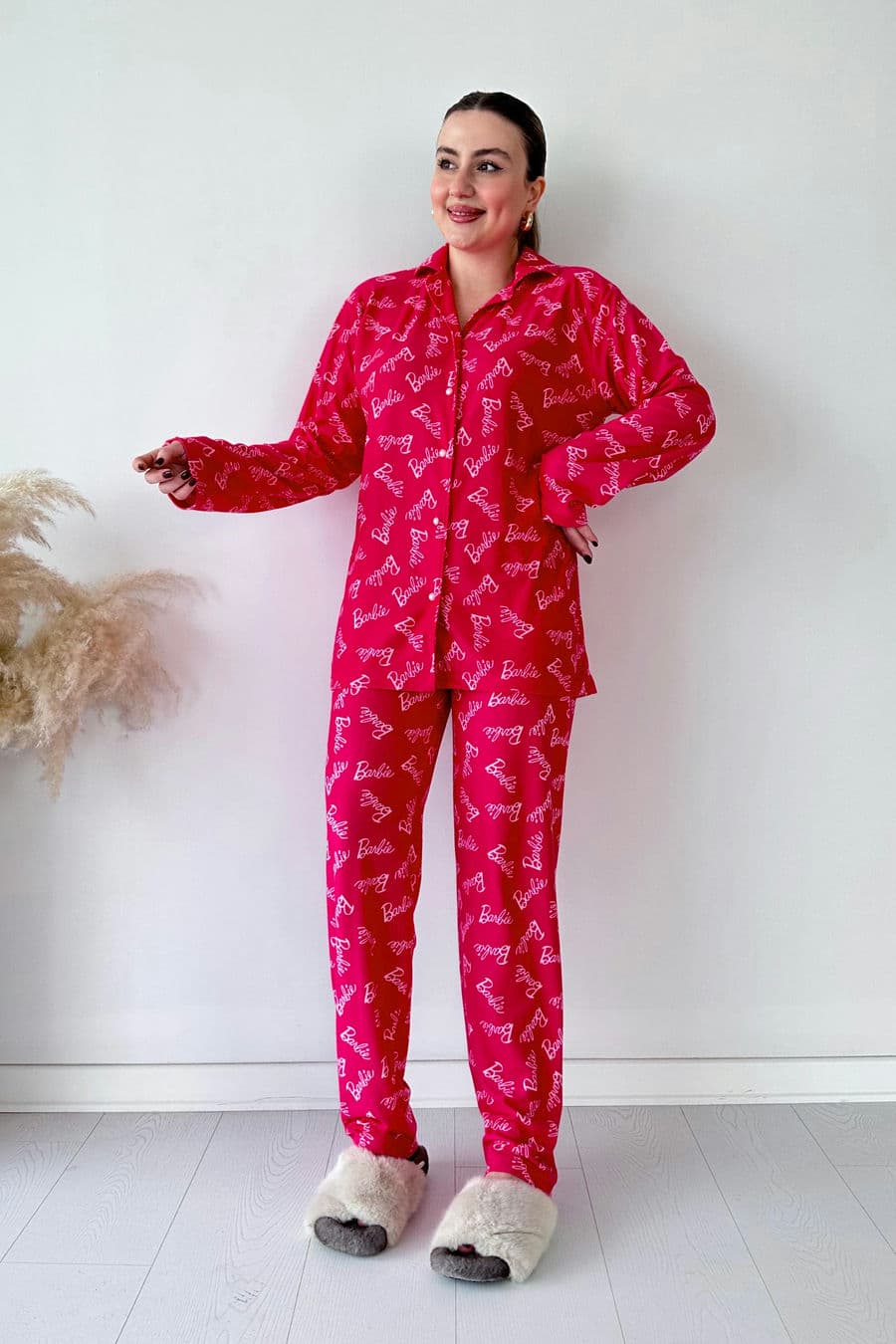 Barbie Süet Pijama Takımı