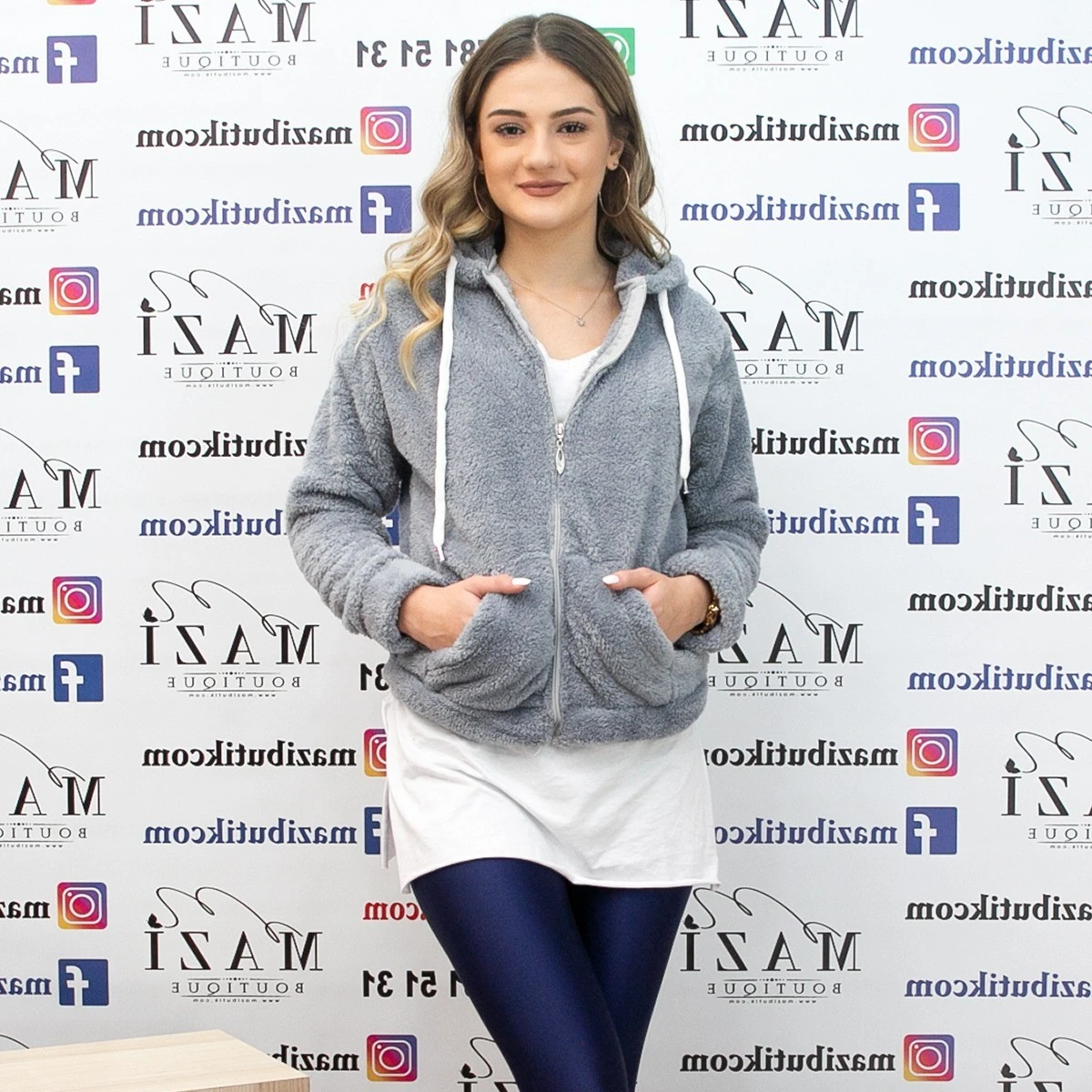 Peluş Sweatshirt GRİ