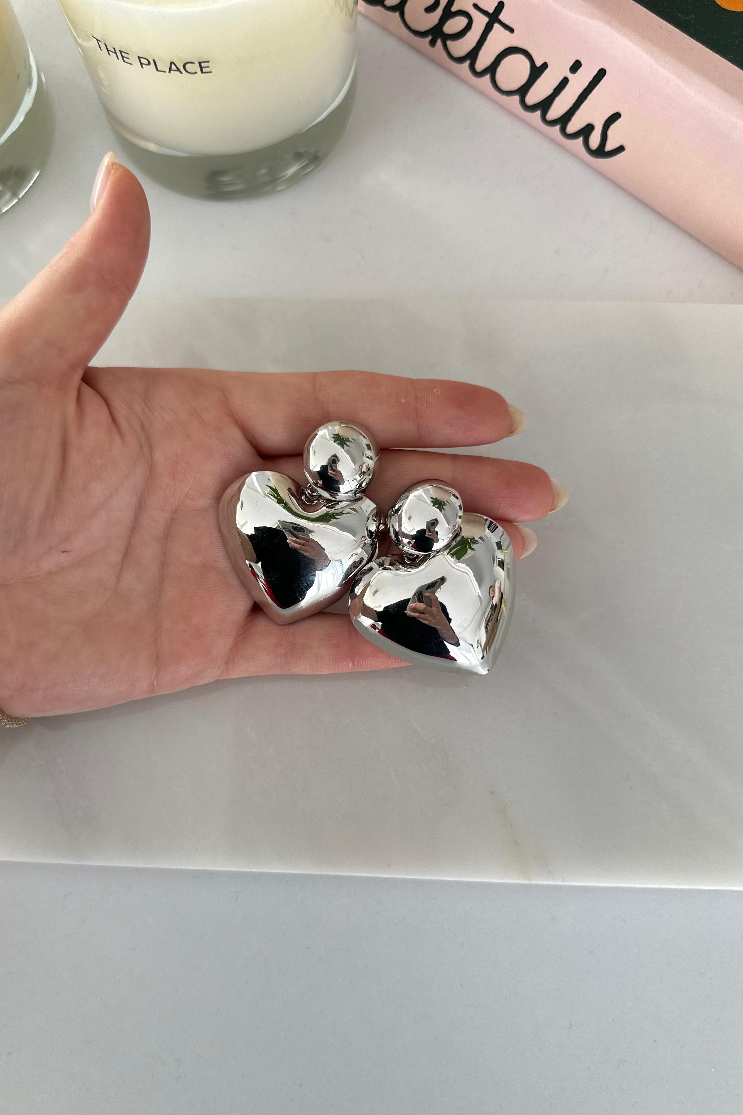 Büyük Kalpli Küpe