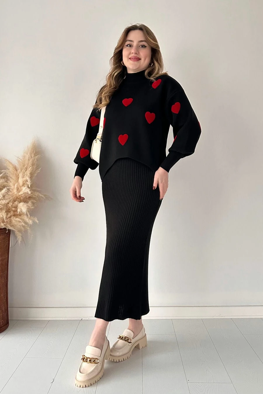 Kalp Kazak Elbise Takım