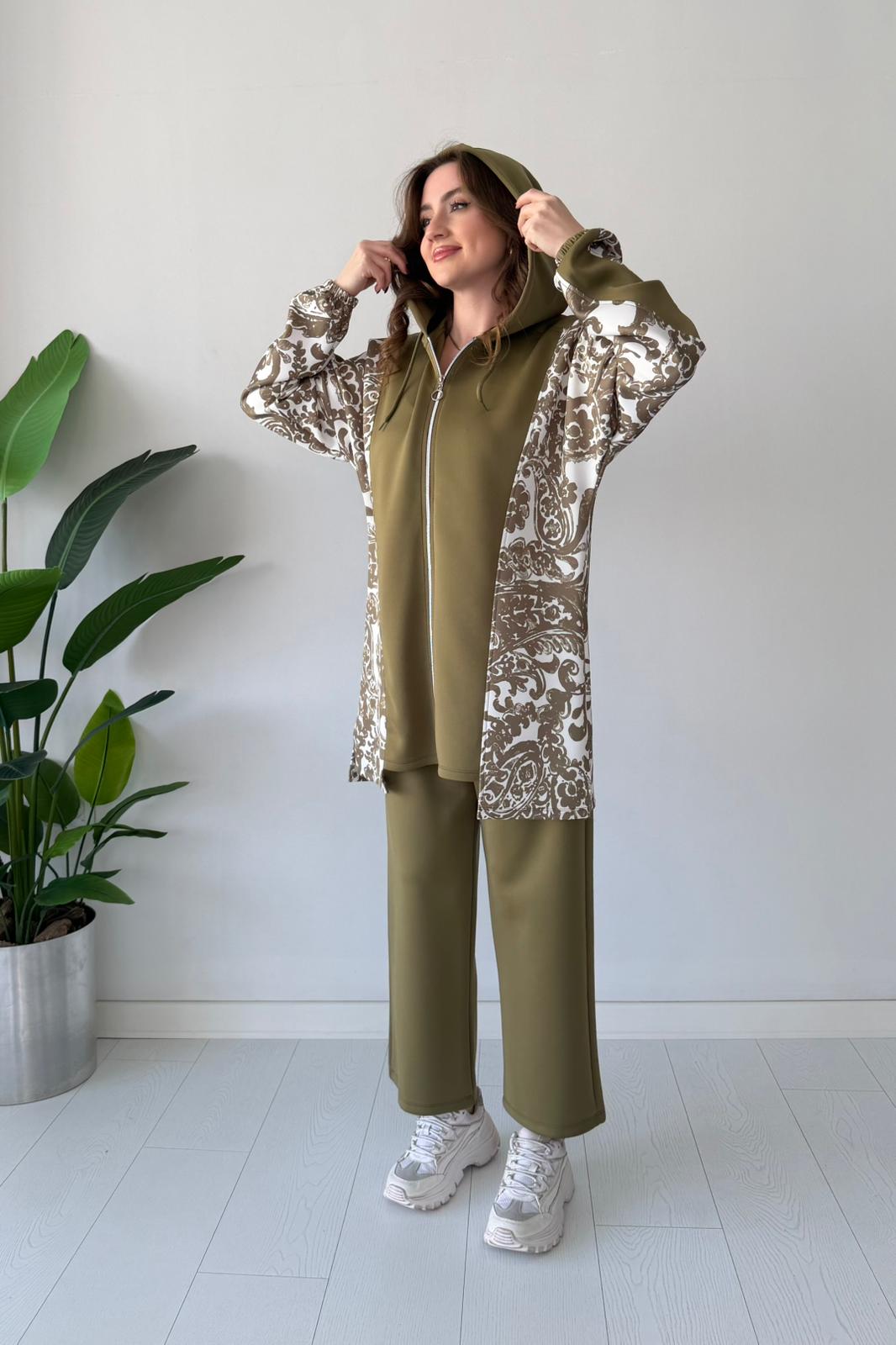 Desenli Scuba Takım - Yeşil