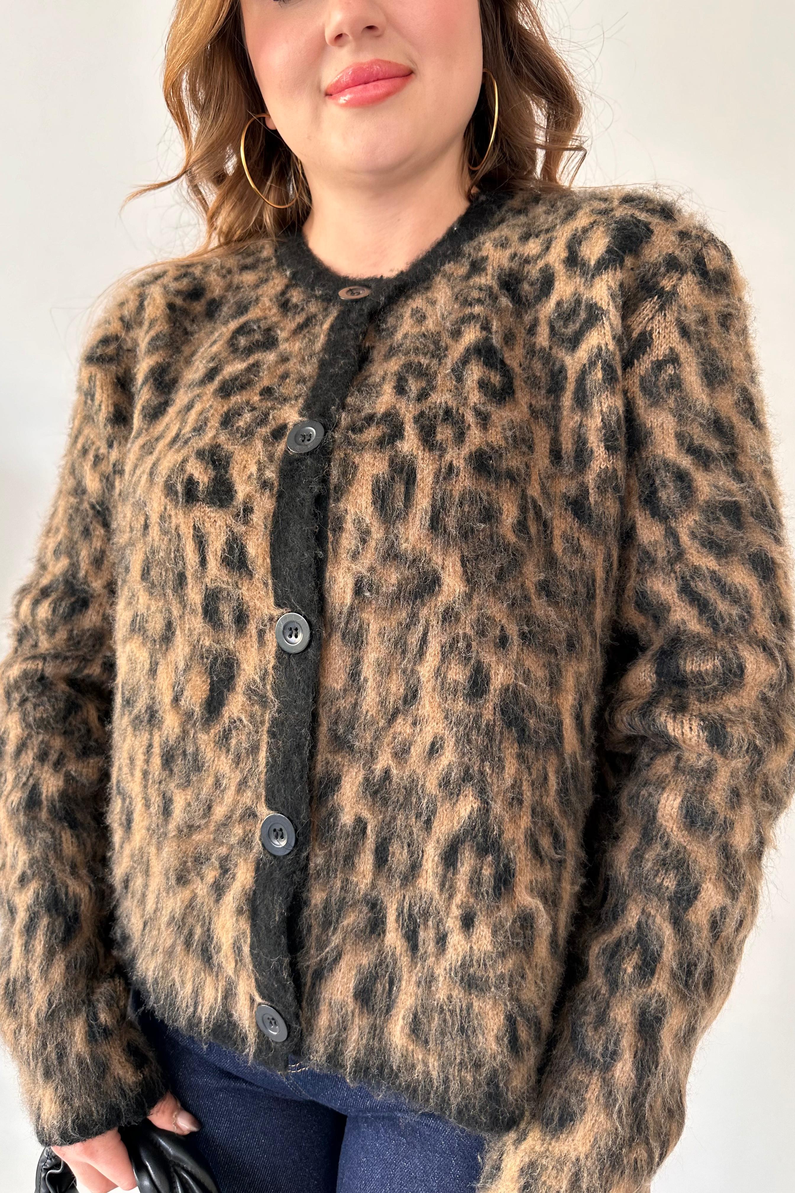 Tüylü Leopar Hırka