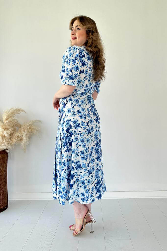 Anvelop Viskon Elbise Beyaz