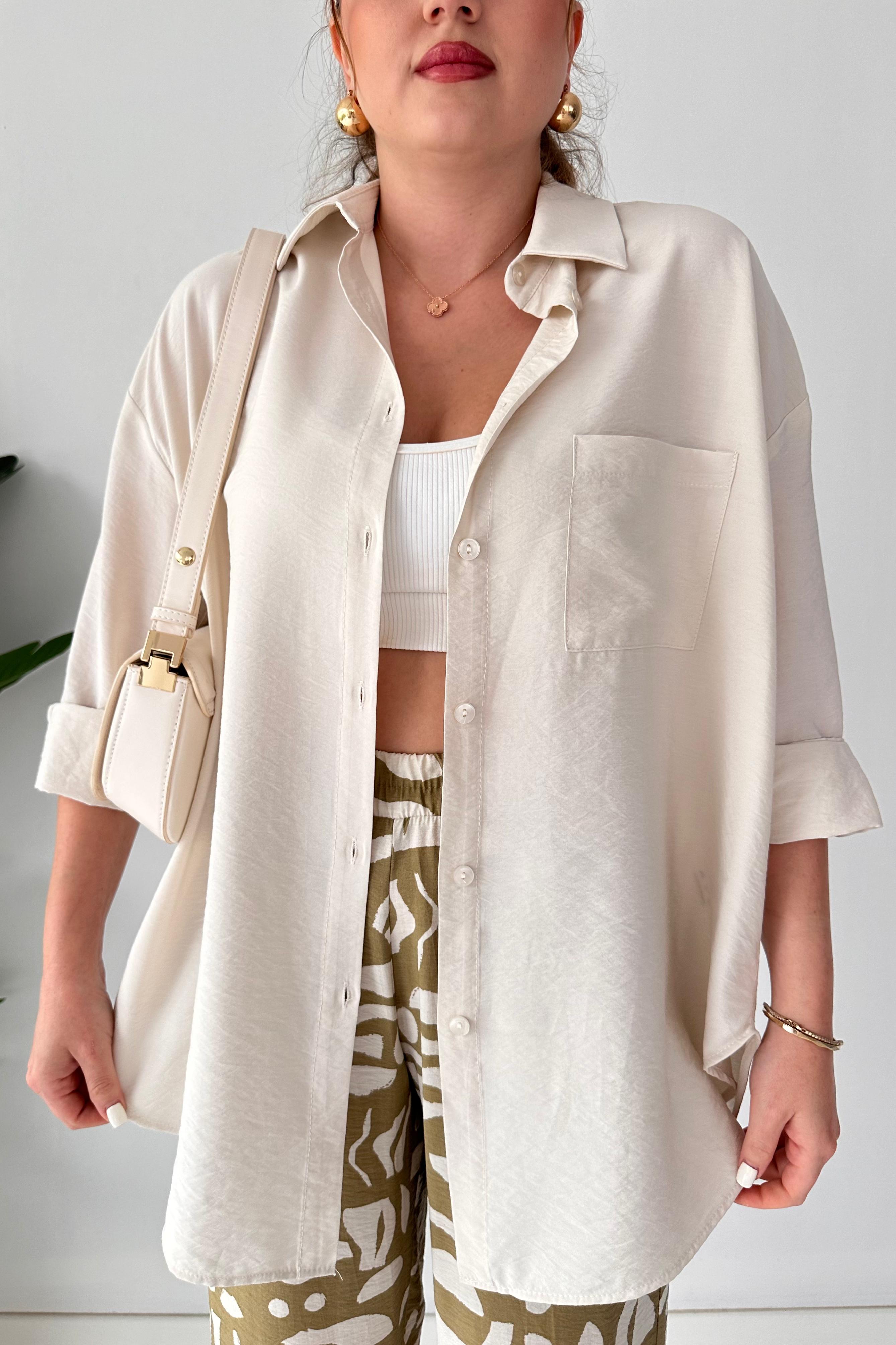 Desenli Pantolon-Gömlek İkili Takım