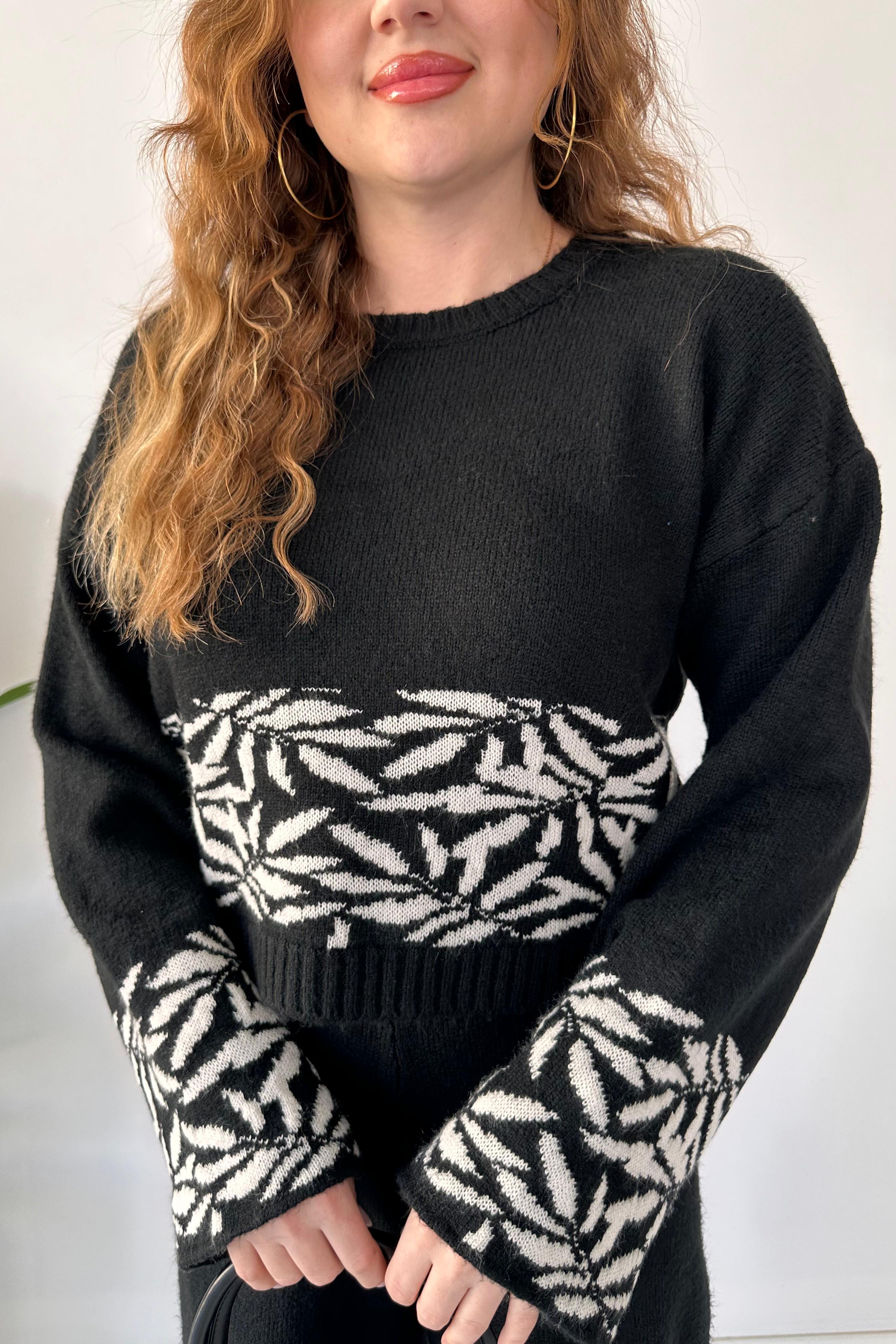 Yapraklı Triko Takım