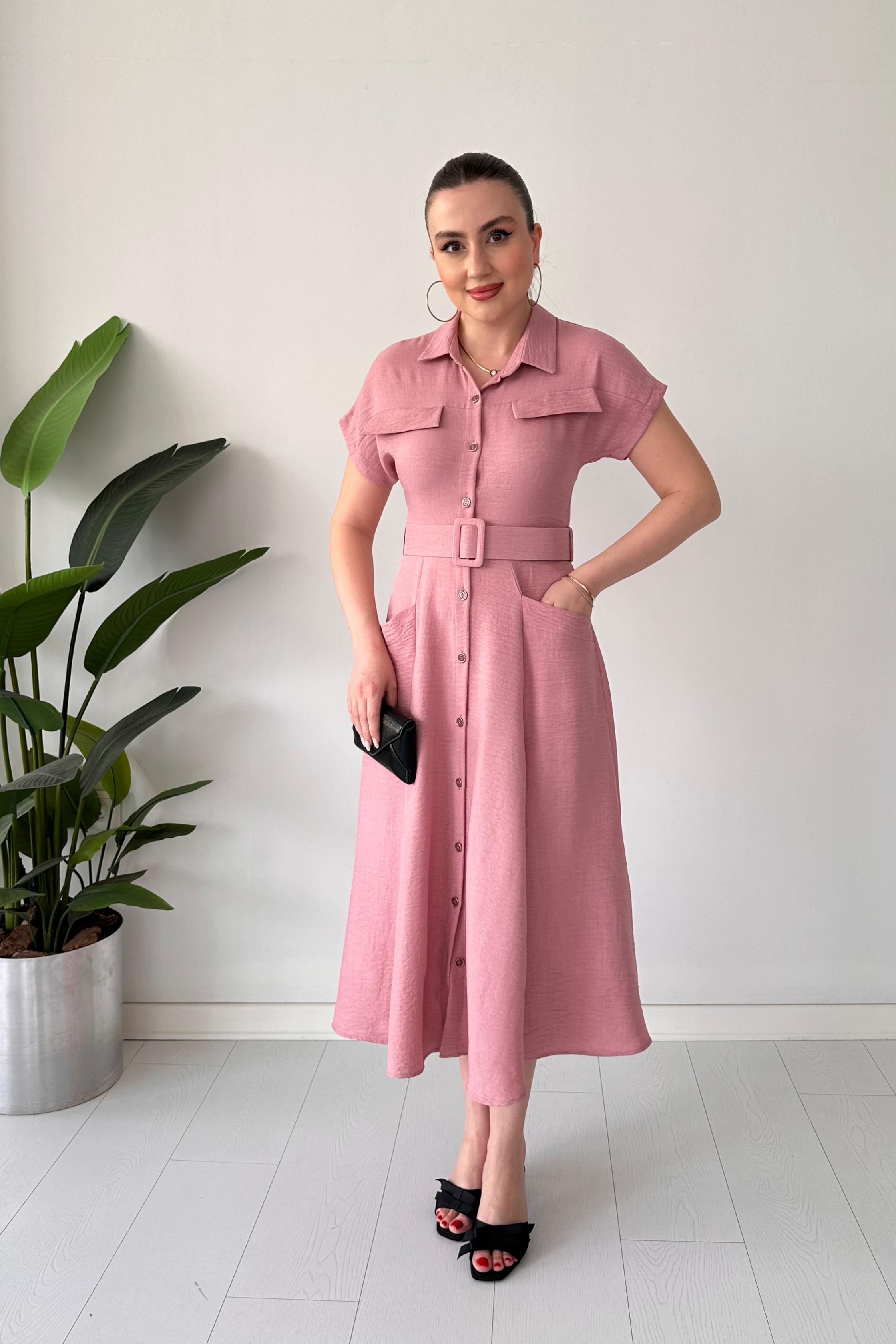 Cepli Gömlek Elbise