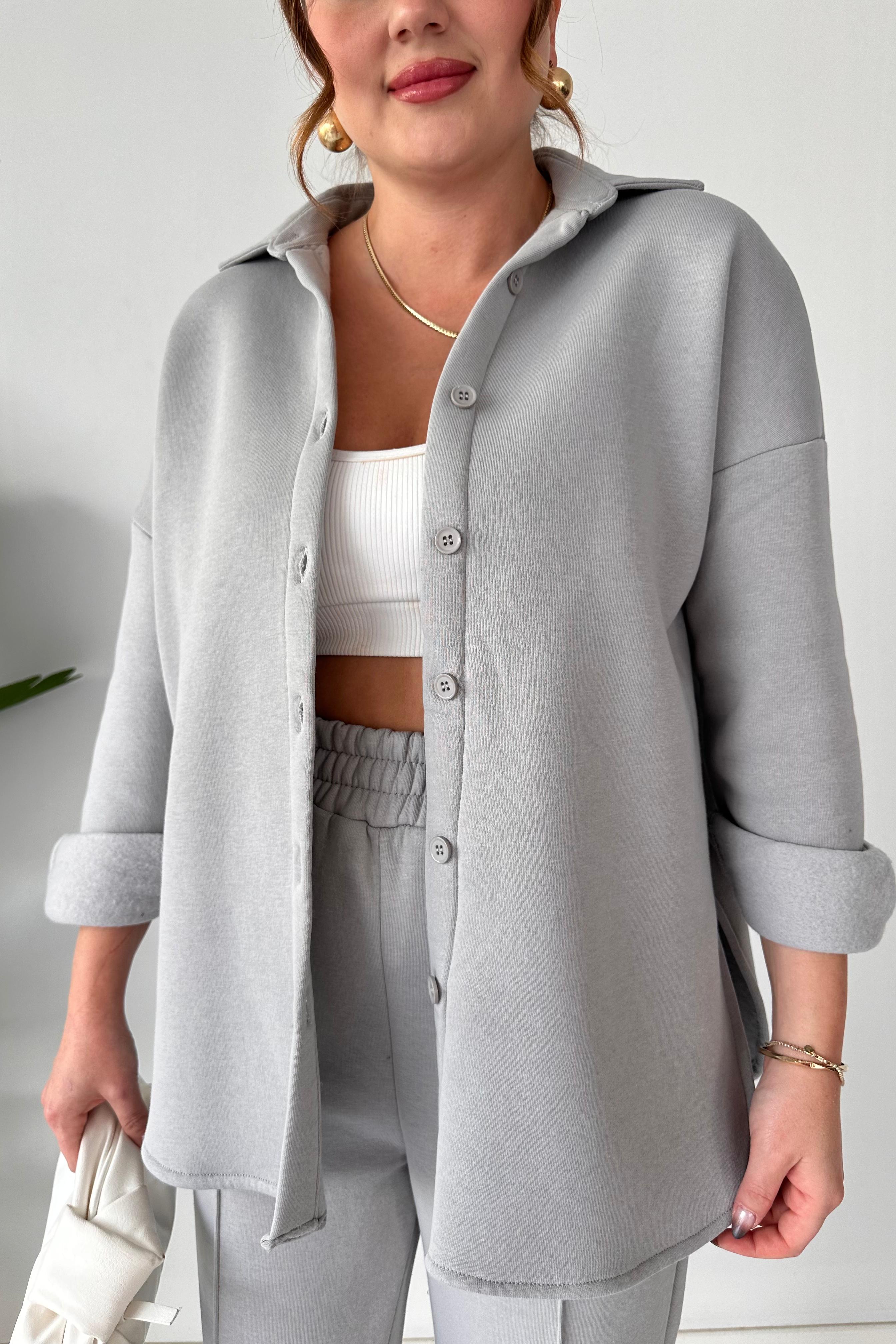 Polarlı Gömlekli İkili Takım