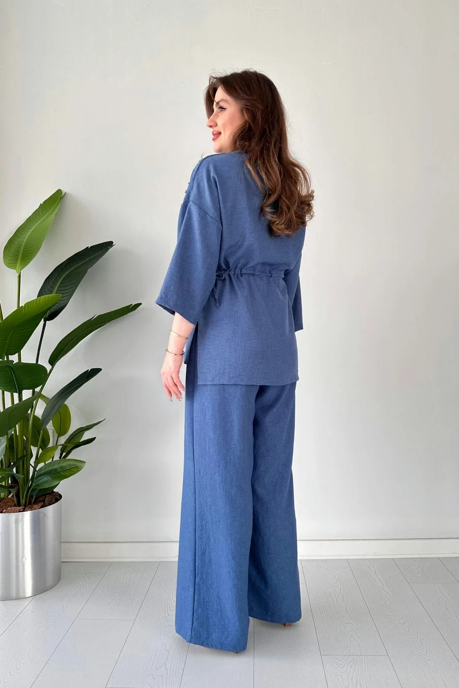 Taşlı Keten Takım