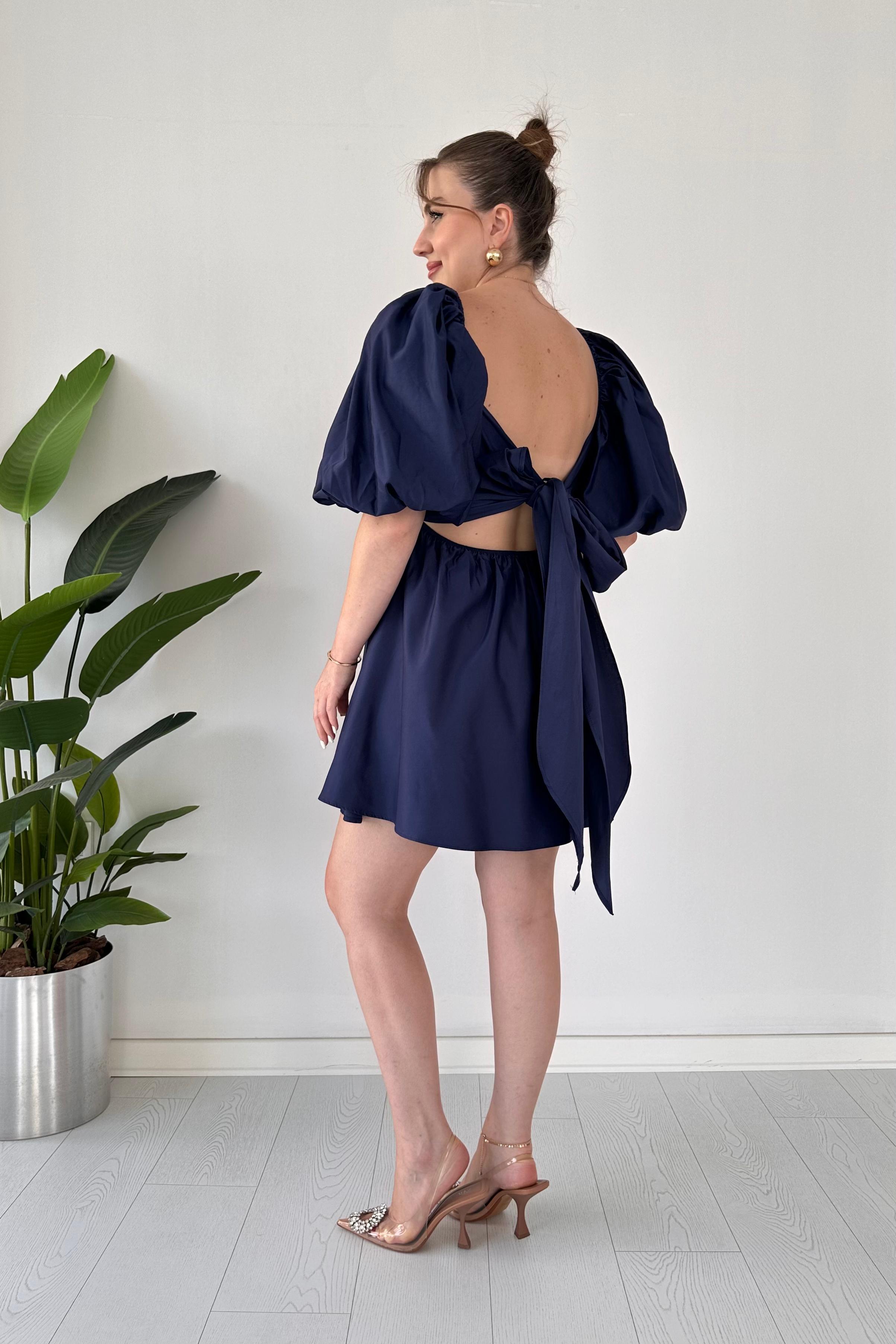 Fiyonklu Balon Elbise