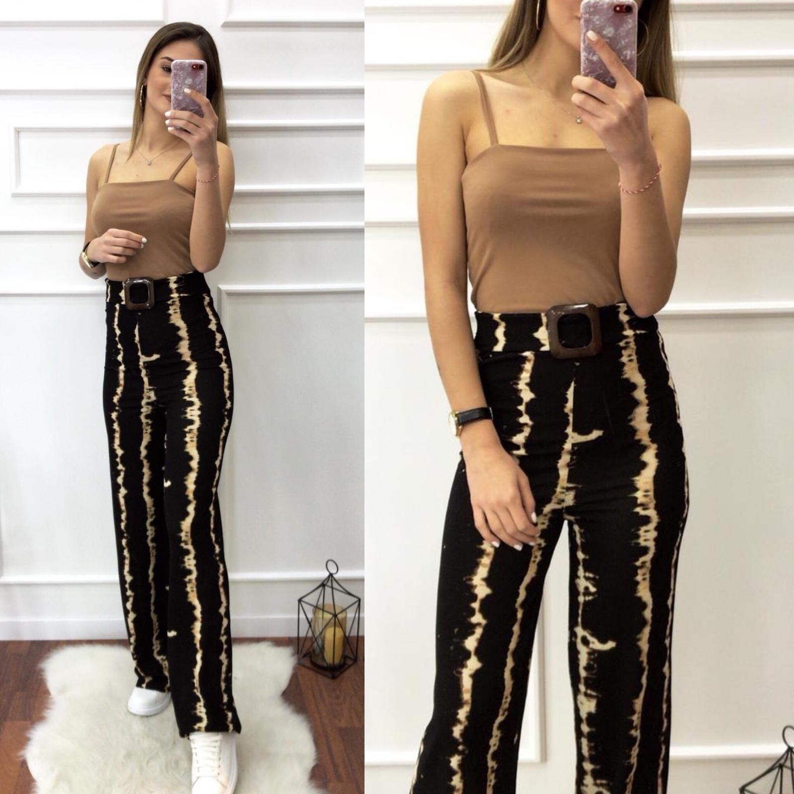 Batik Desenli Bershka Pantolon
