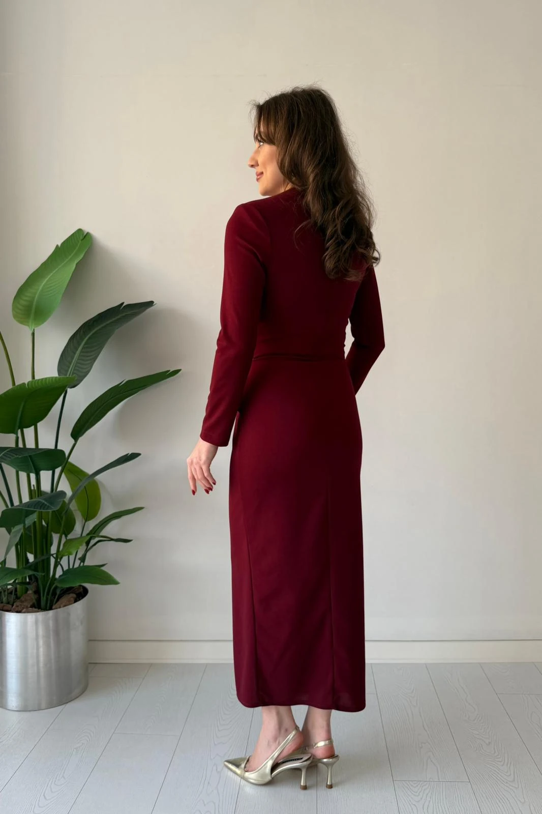 Hilal Tokalı Krep Elbise