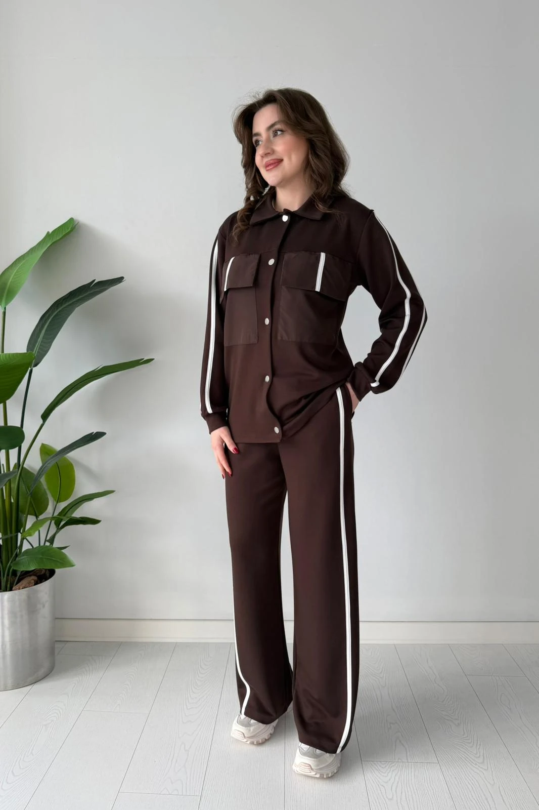 Ceketi Çıtçıtlı İkili Takım