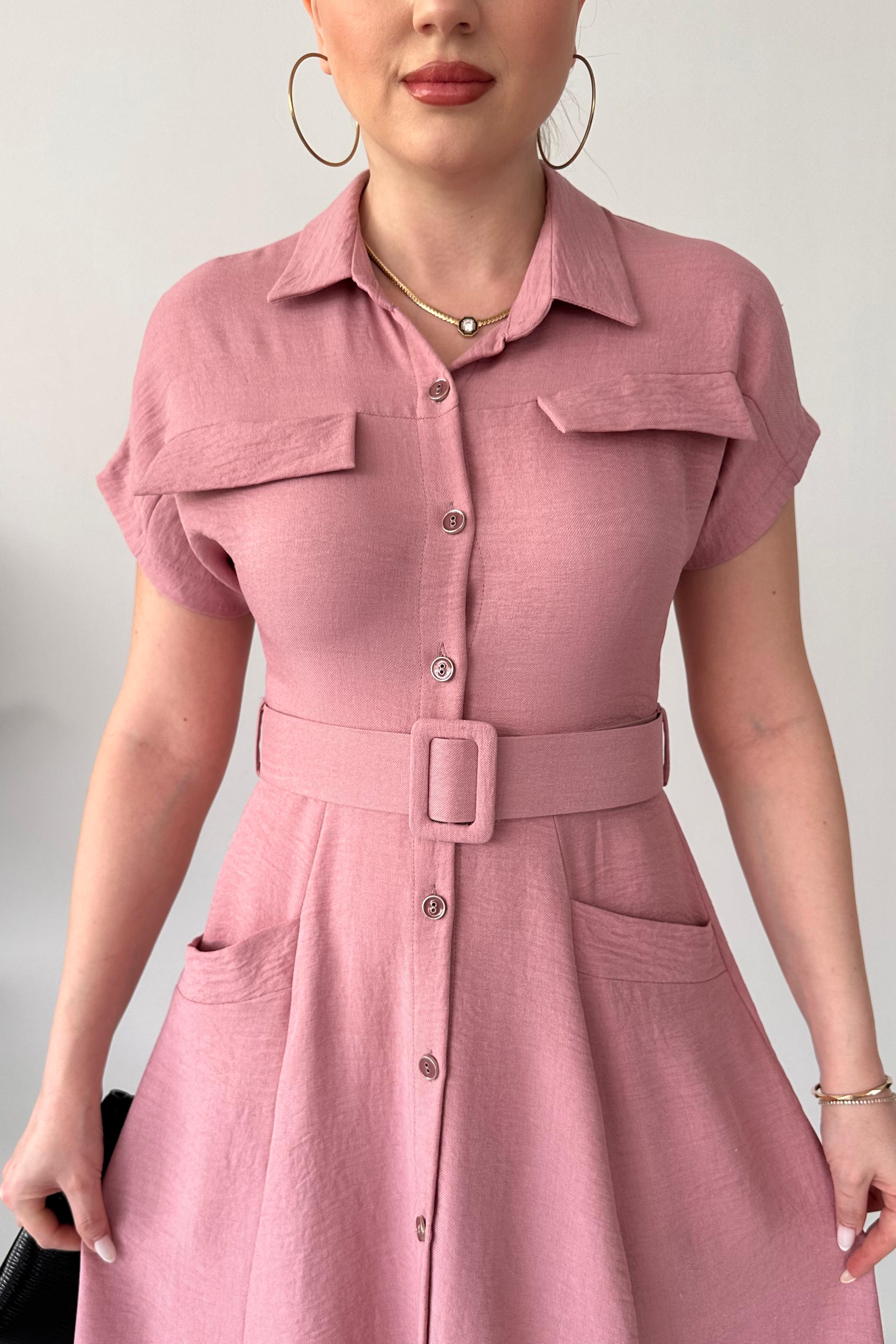 Cepli Gömlek Elbise