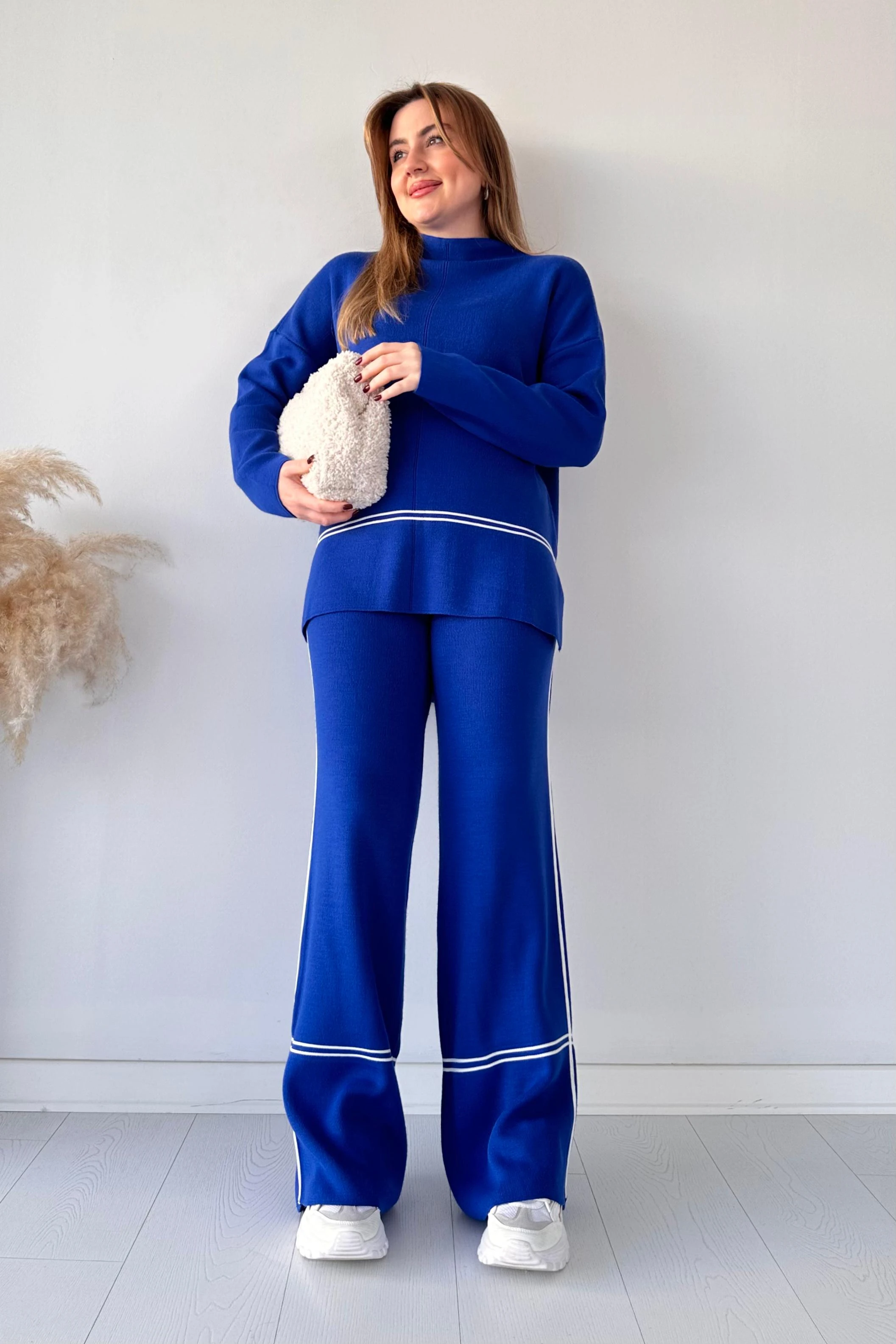 Şeritli Triko Takım