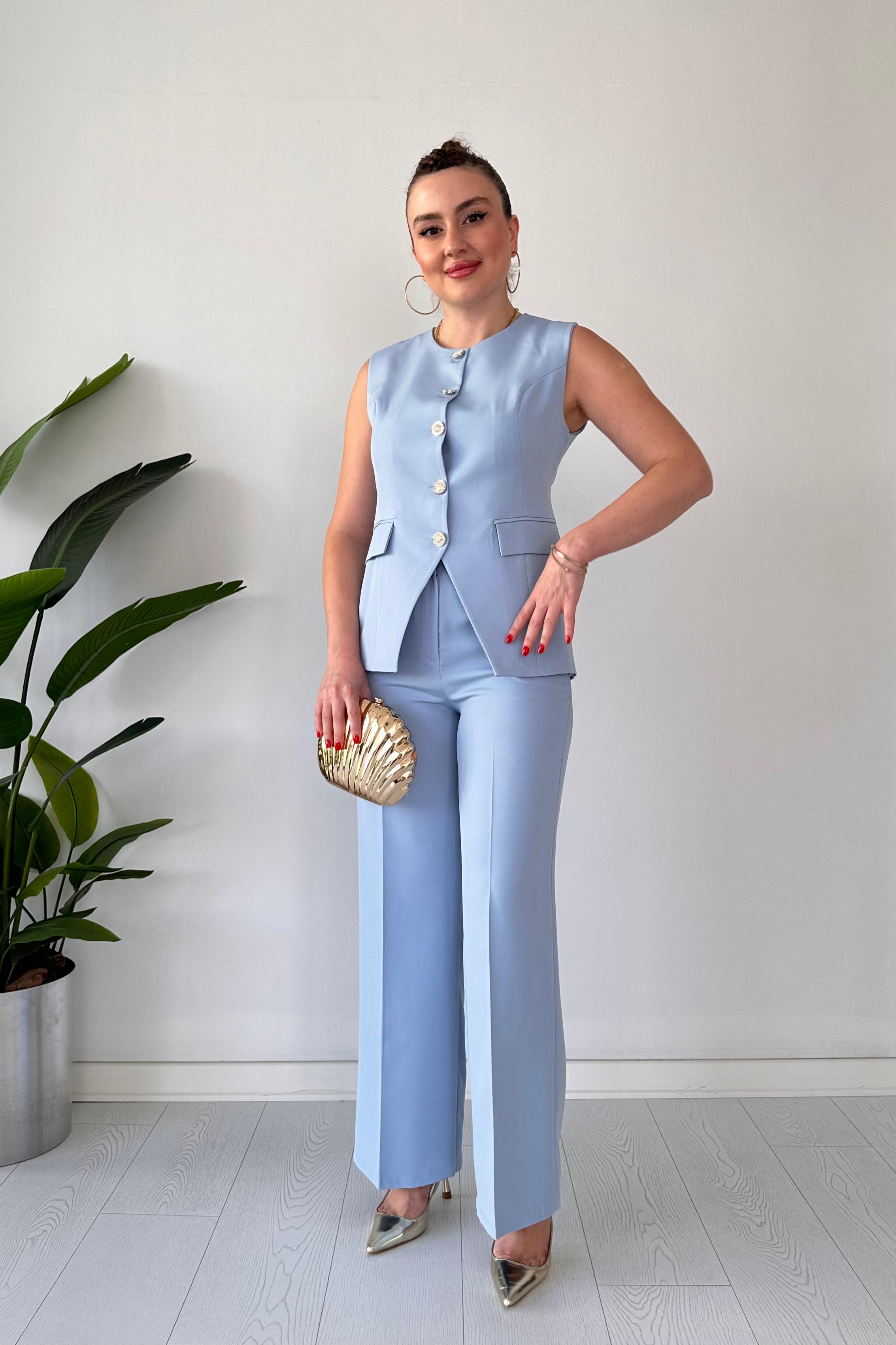 5 Düğme İkili Takım