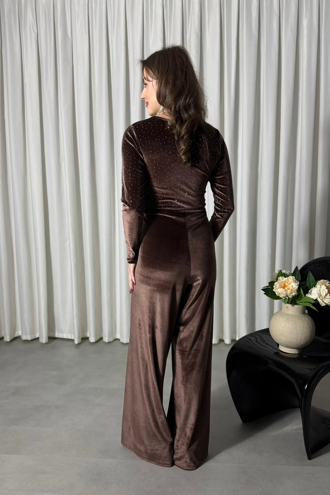 Parıltılı Kadife Tulum