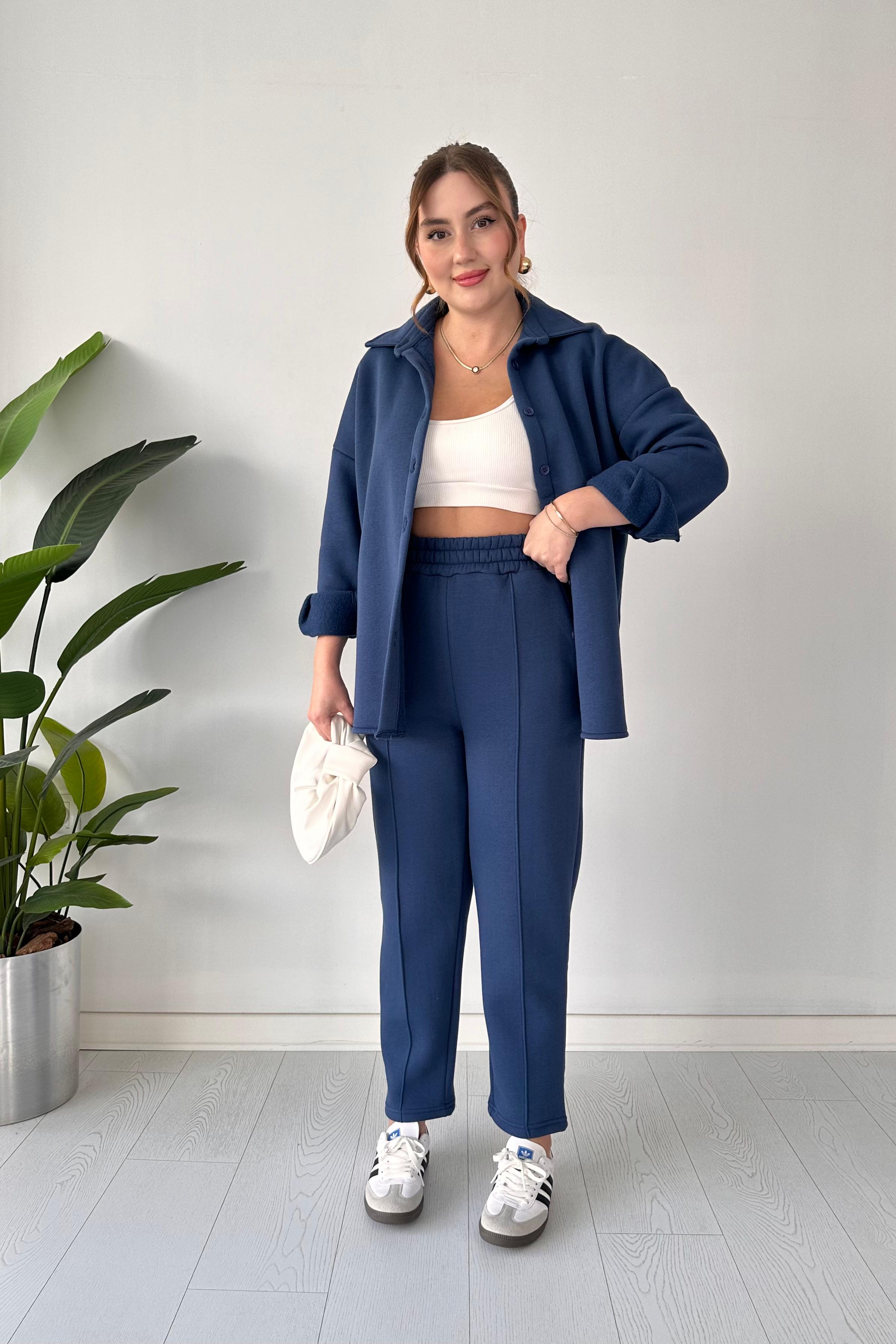 Polarlı Gömlekli İkili Takım