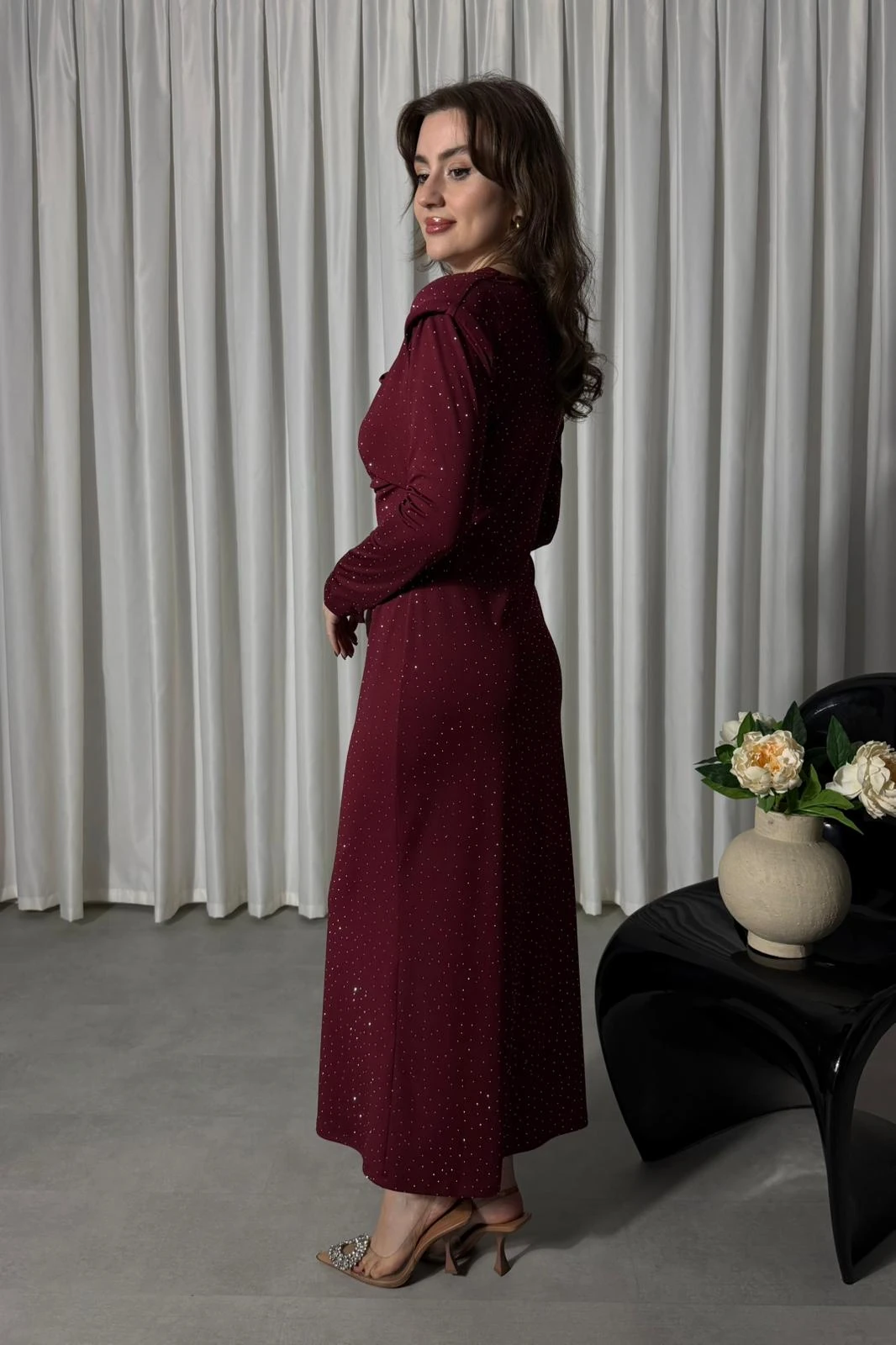 Degaje Işıltılı Elbise