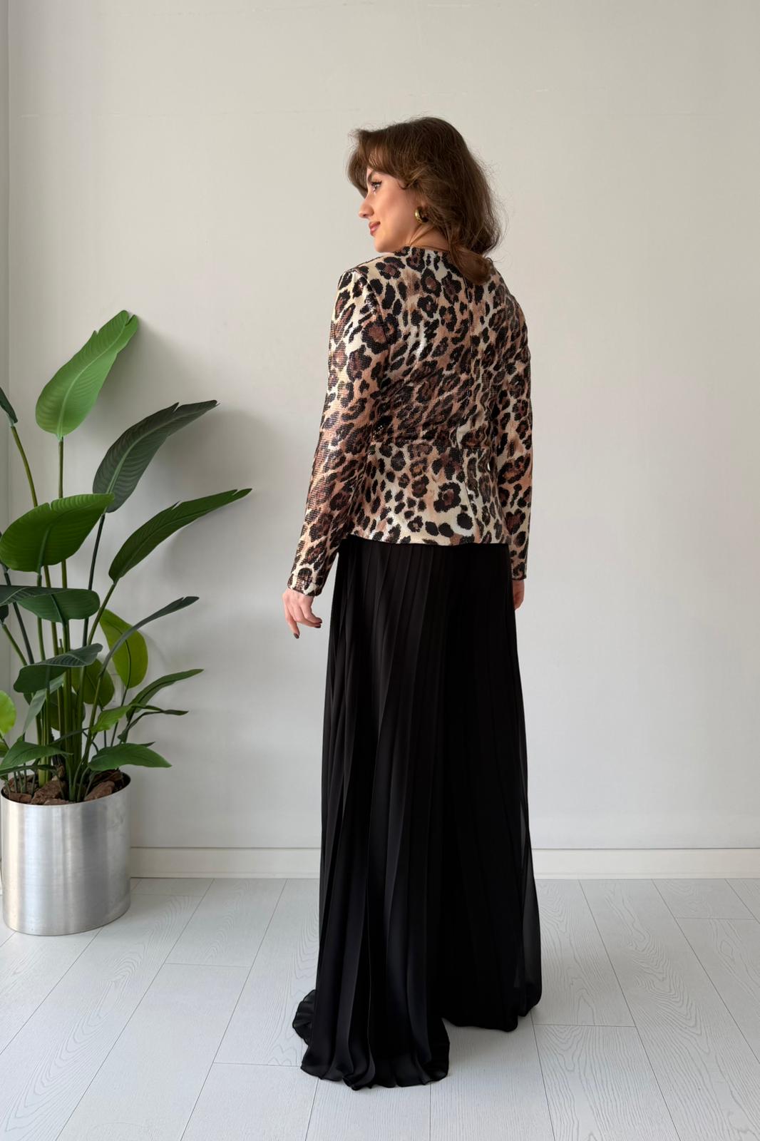 Leopar Payetli Takım