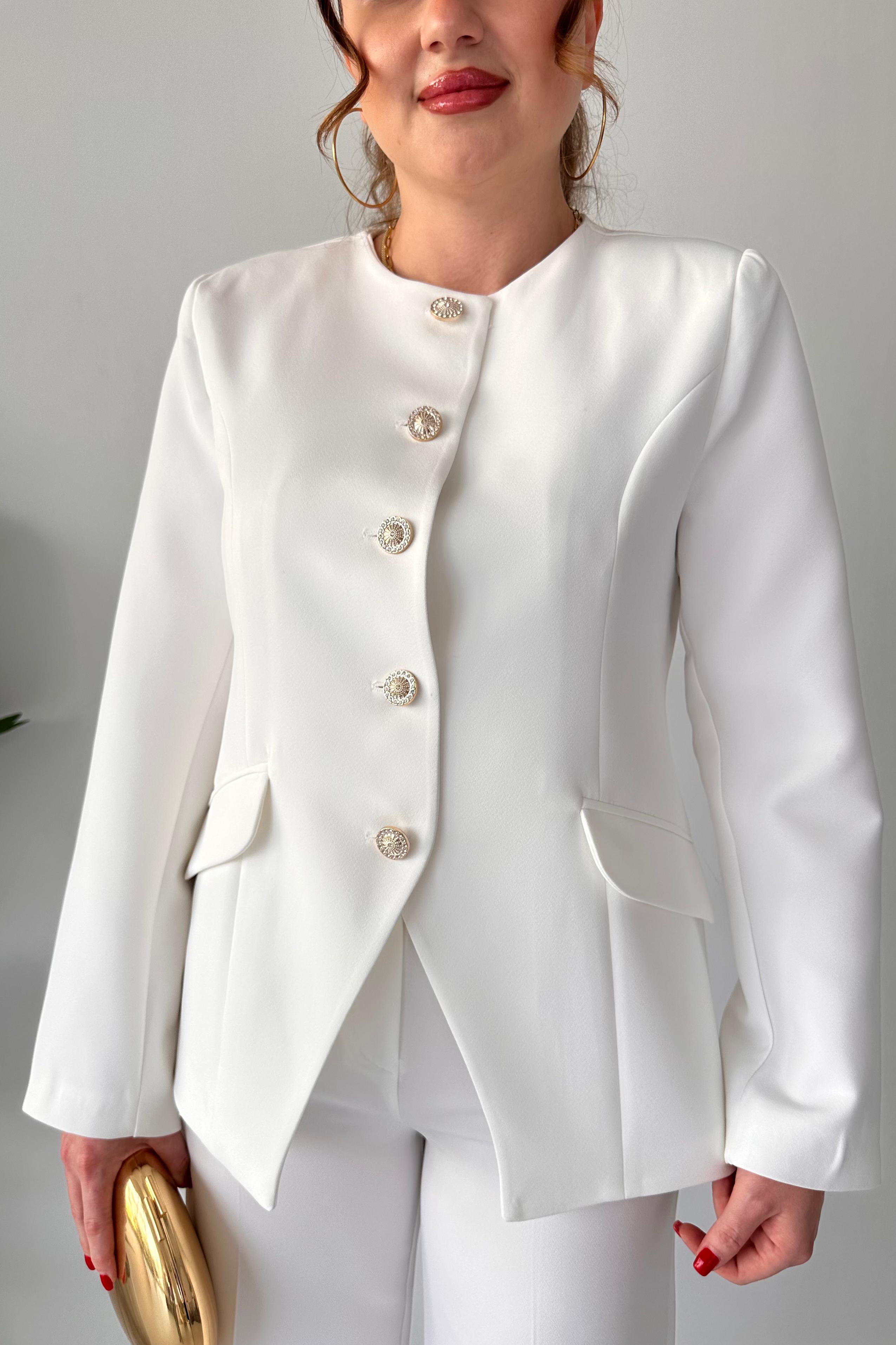 Uzun Kollu 5 Düğme Takım