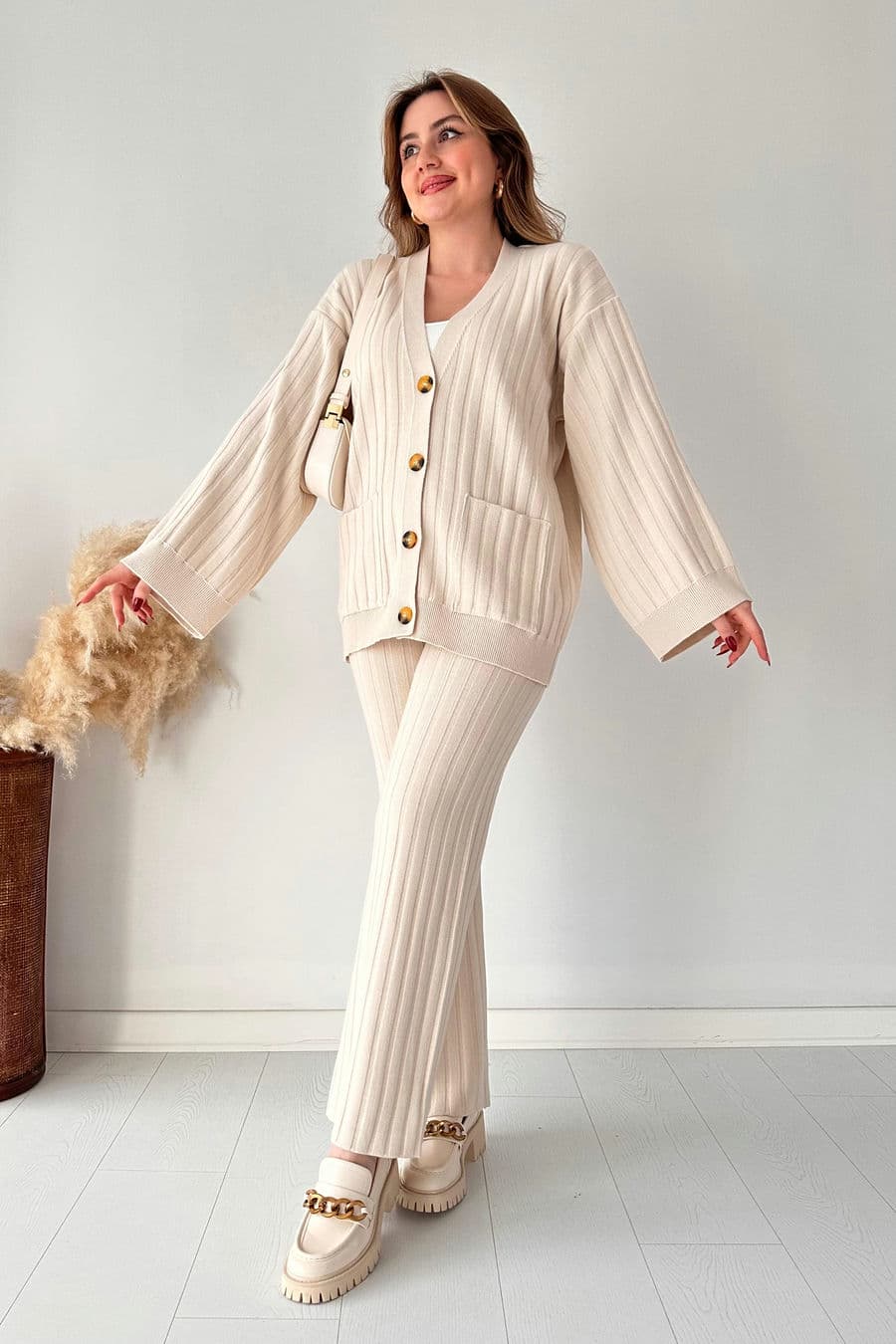 Kalın Fitilli Hırkalı Takım