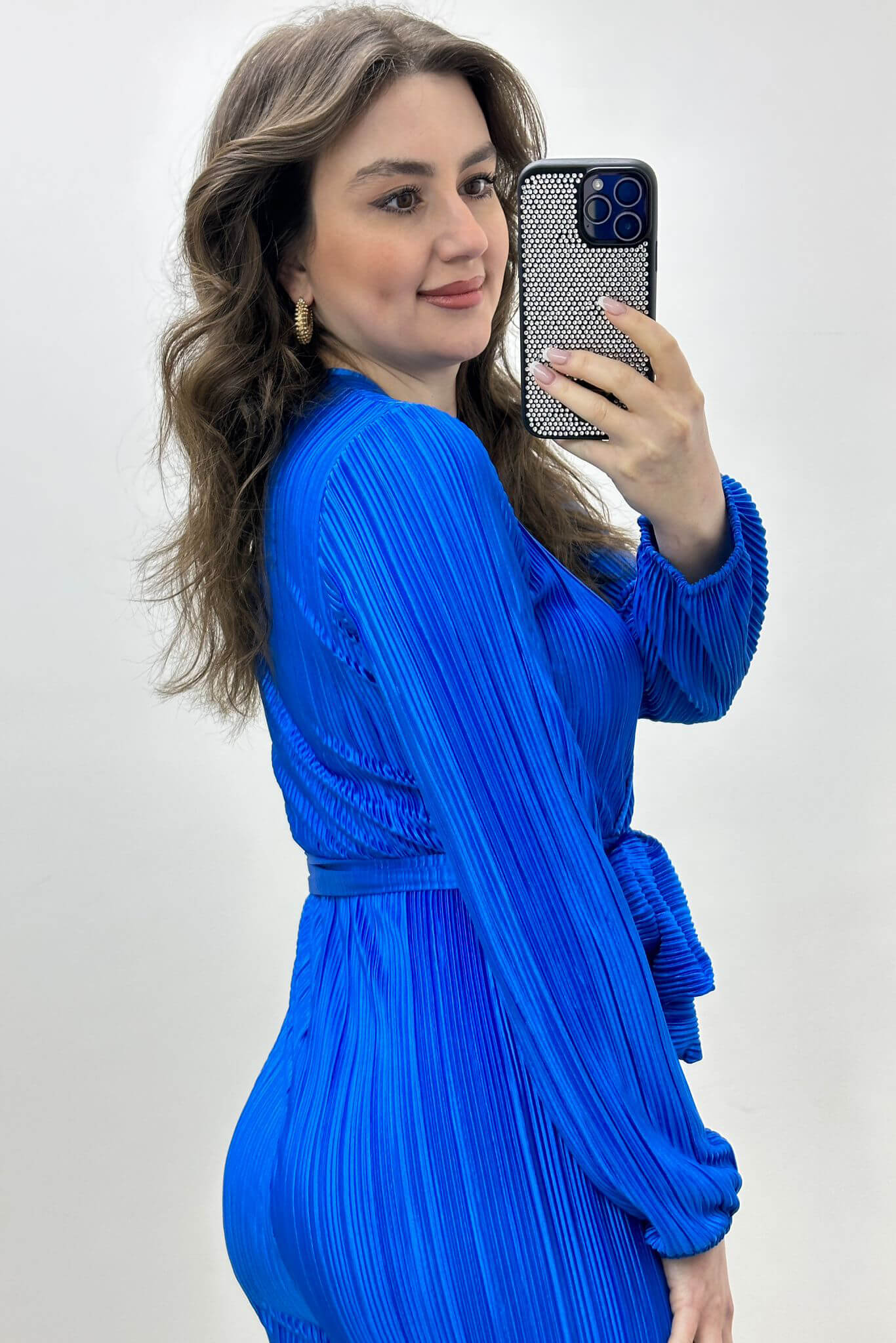 Krinkıl Tulum Saks Mavi