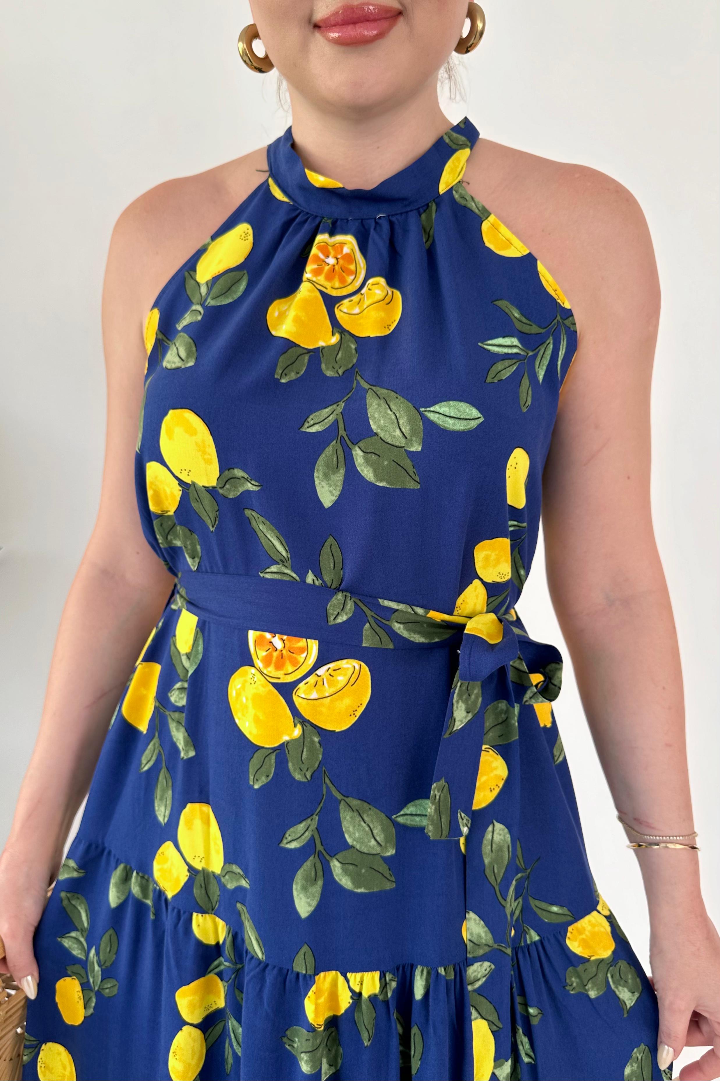 Limonçello Halter Elbise