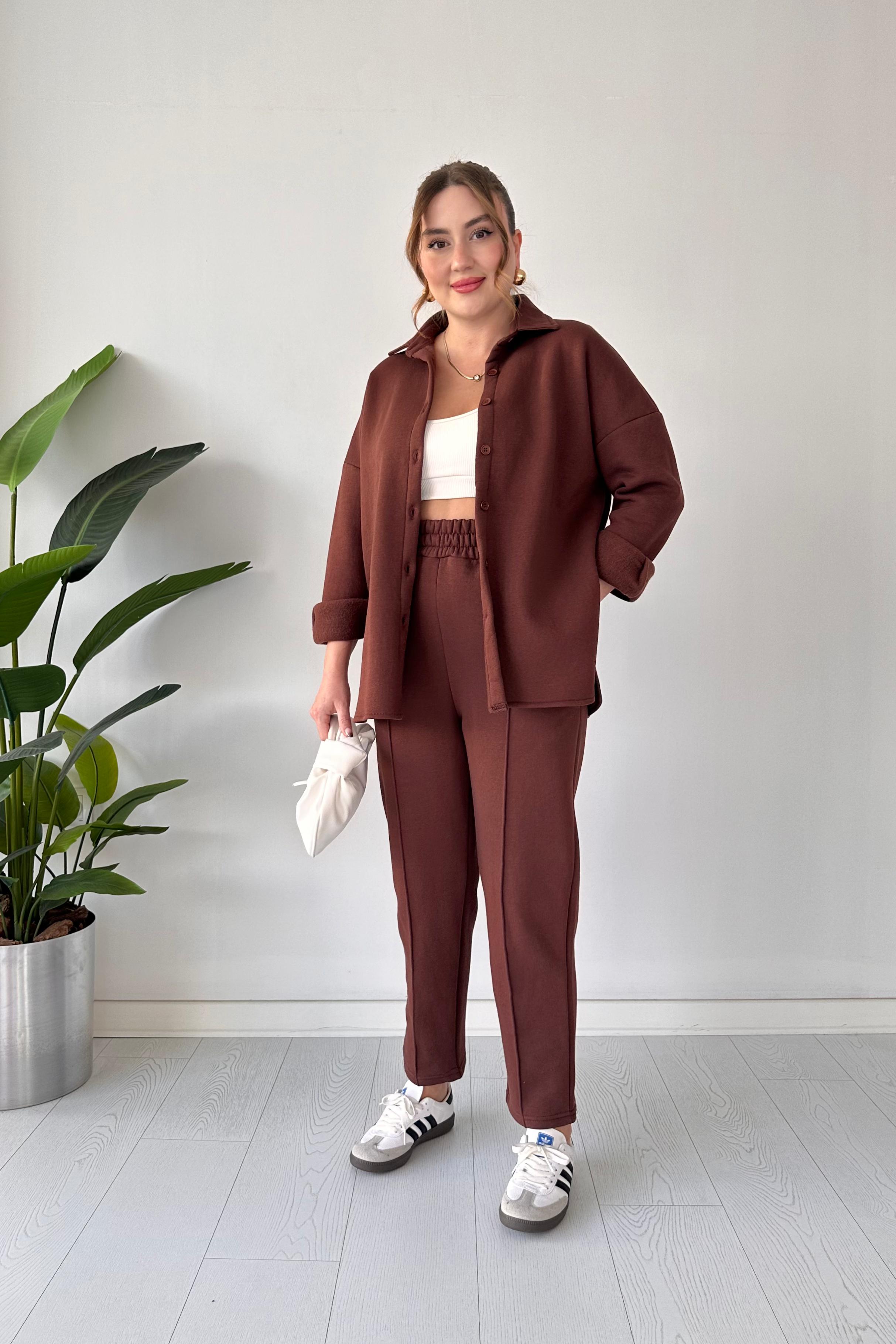 Polarlı Gömlekli İkili Takım