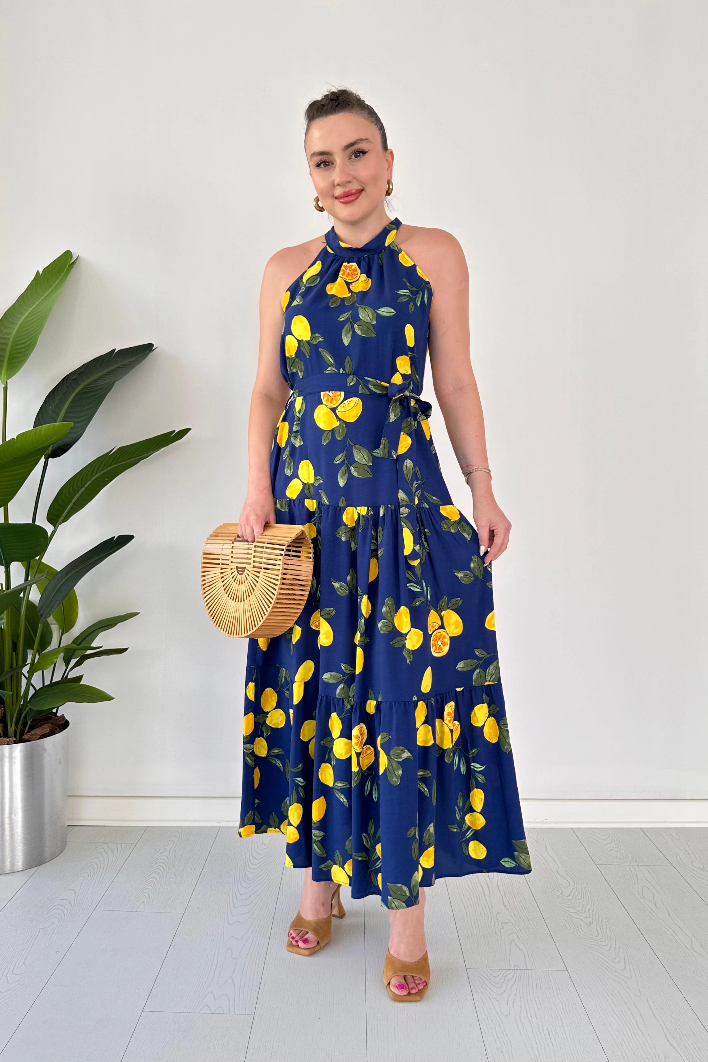 Limonçello Halter Elbise