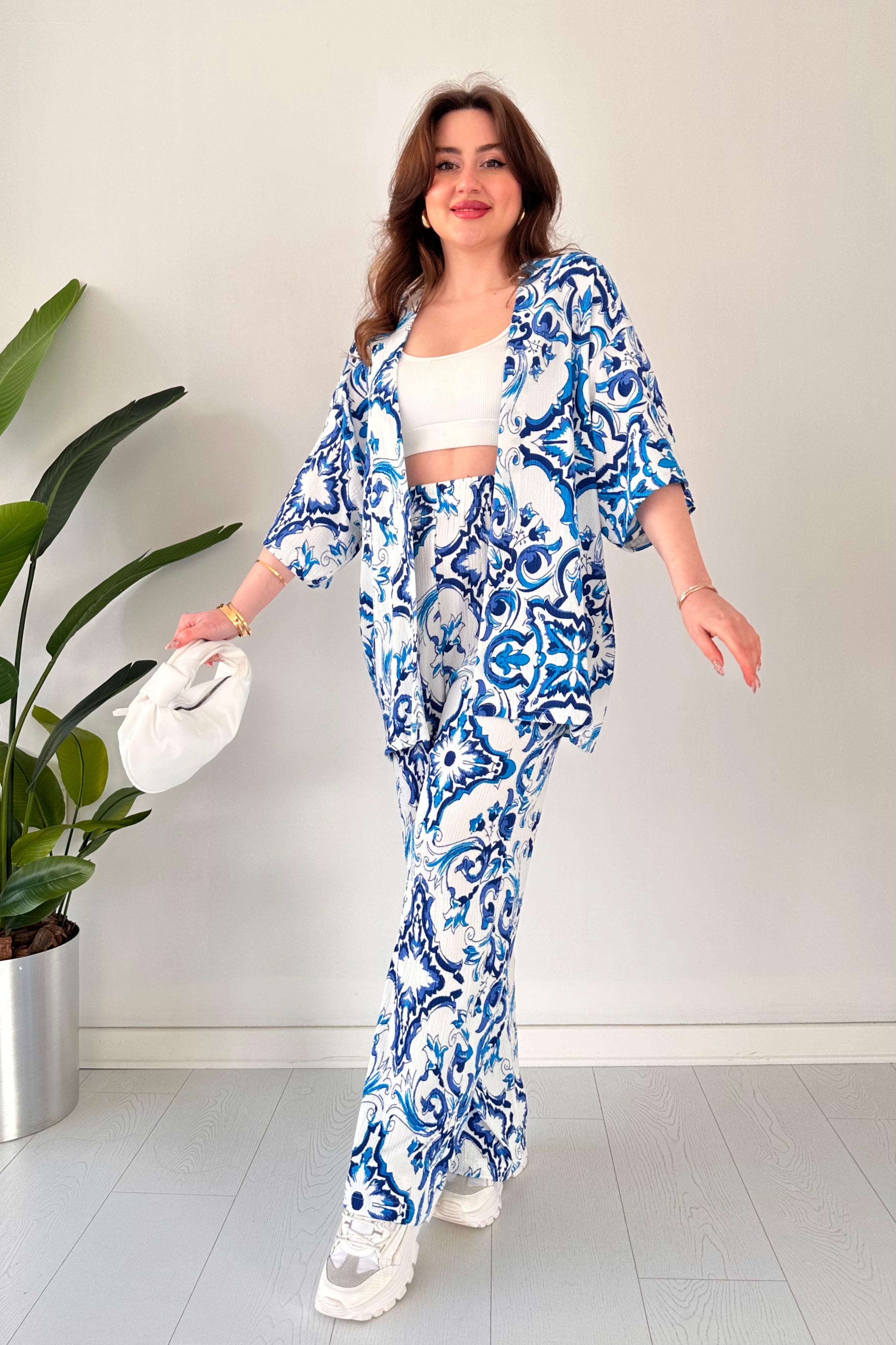 Dubai Desen Kimono Takım