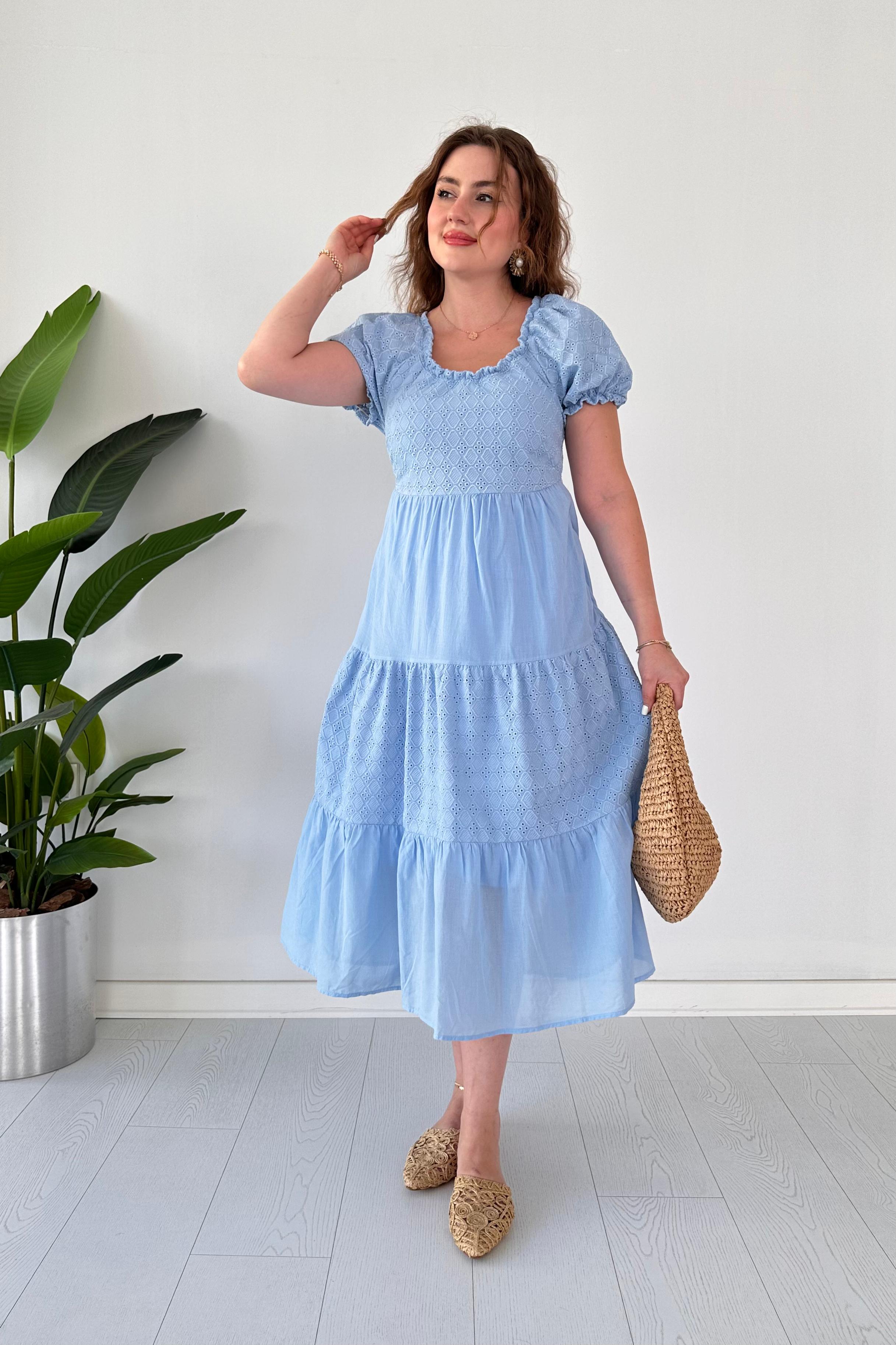 Fisto Detaylı Astarlı Elbise