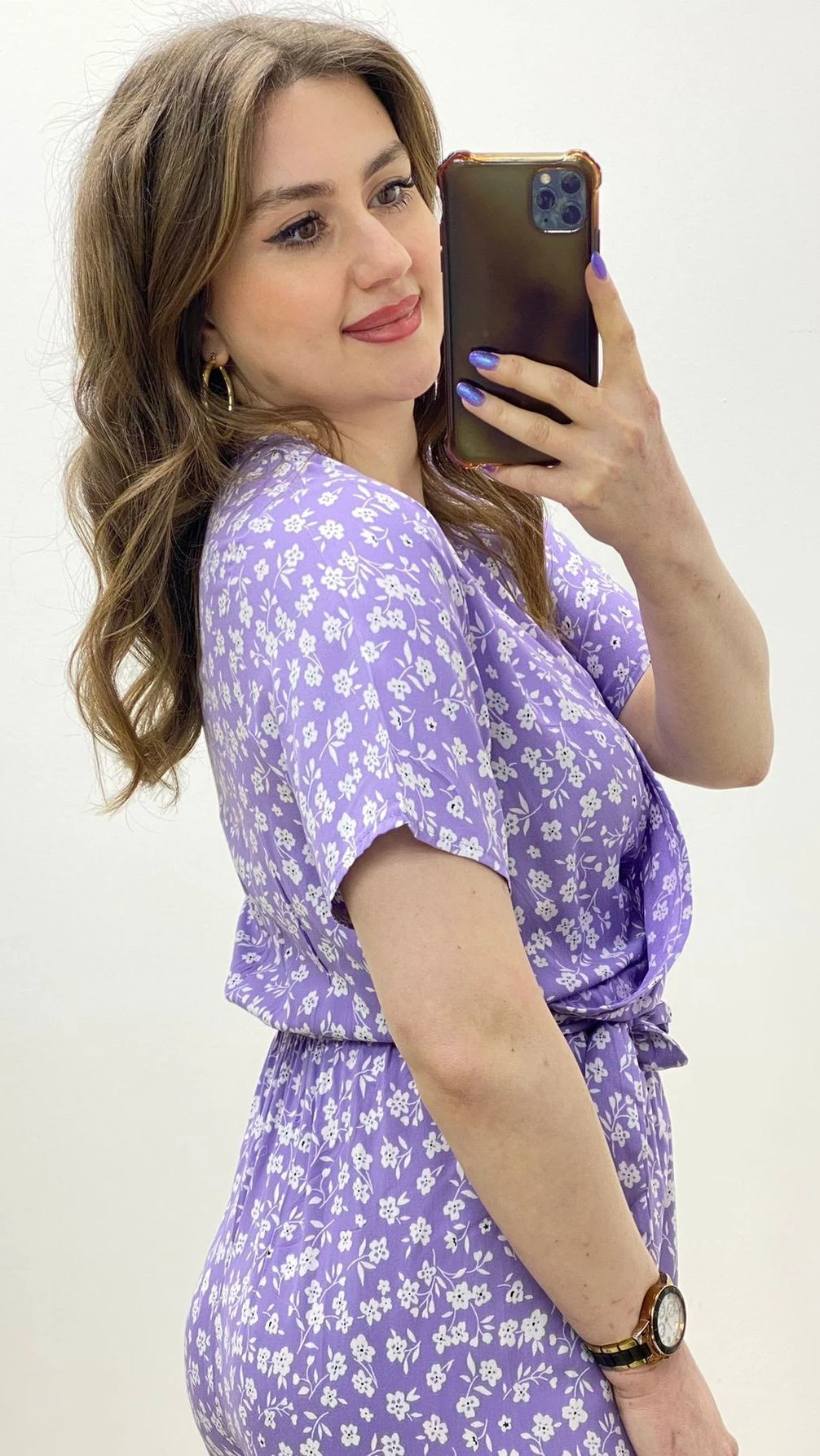 Kruvaze Bahar Viskon Tulum Lila