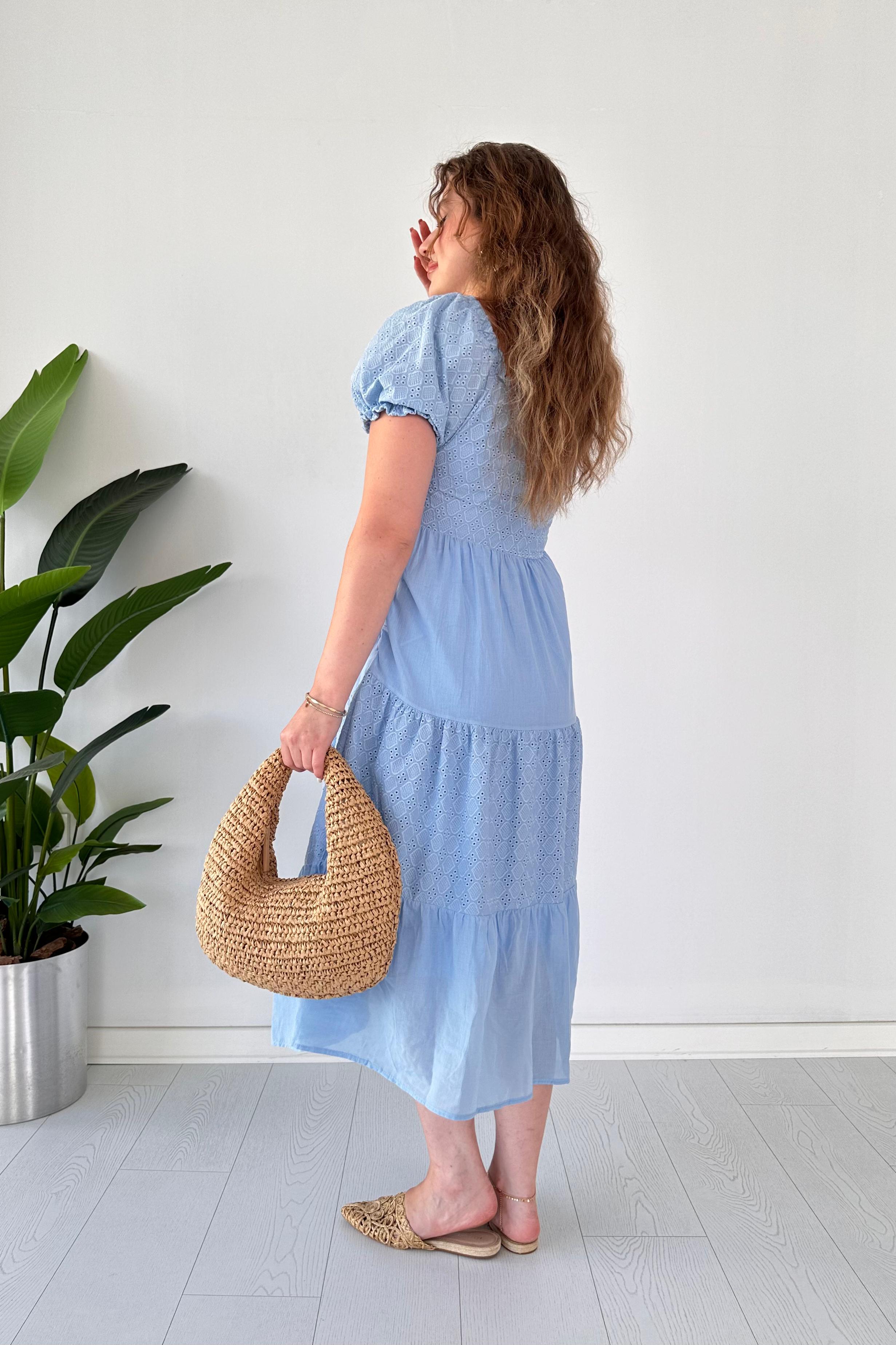 Fisto Detaylı Astarlı Elbise