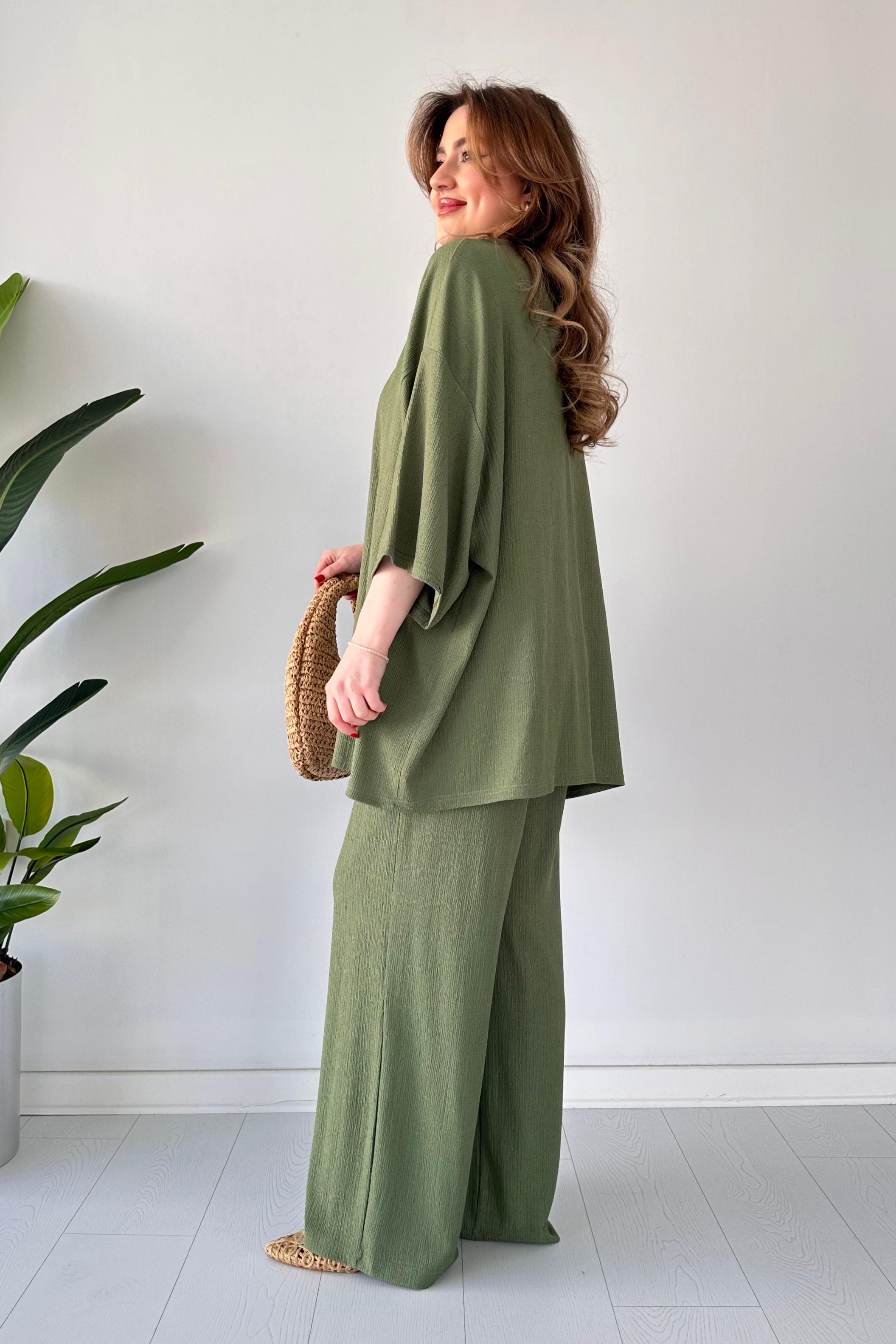 Gofre İkili Takım Haki