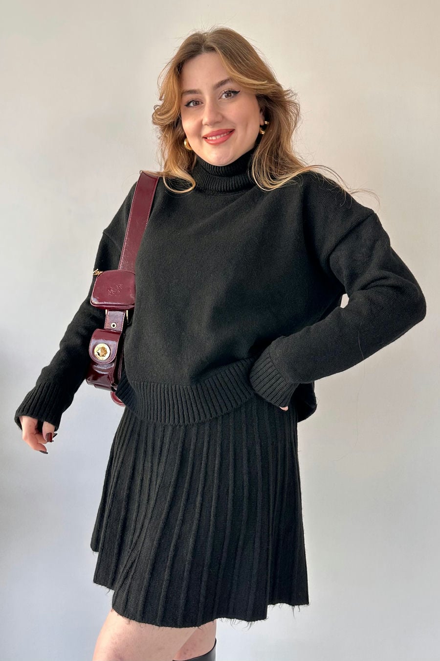 Kısa Etekli Triko Takım