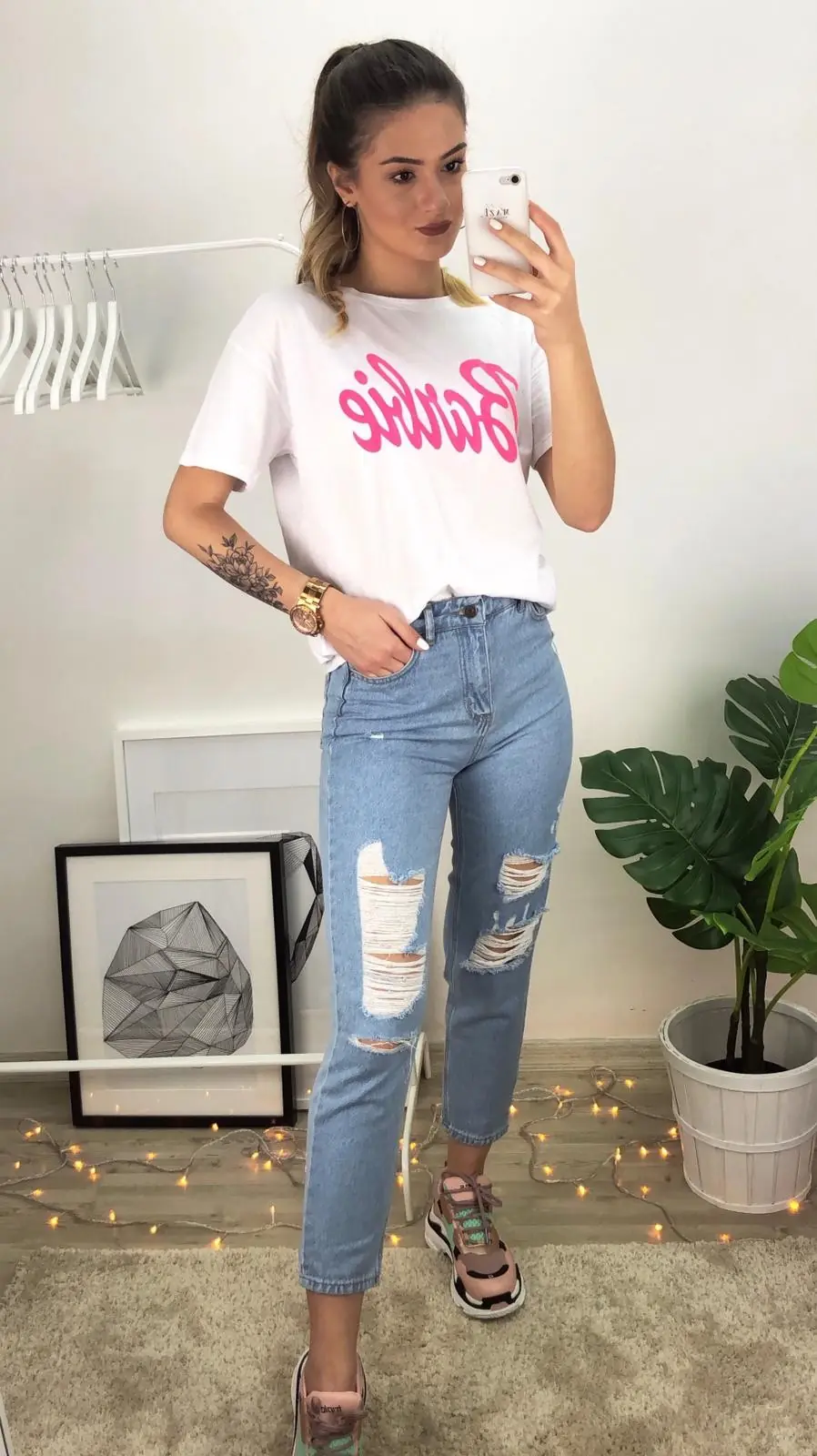 Barbie Tshirt-Beyaz · 3