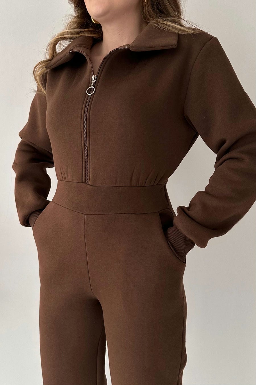 Üç İplik İçi Polar Tulum